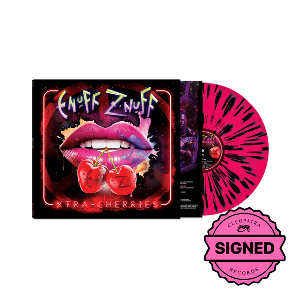 Enuff Z'nuff - Xtra Cherries (Black/Pink/Splatter Vinyl LP - Signed by Chip Z'Nuff)