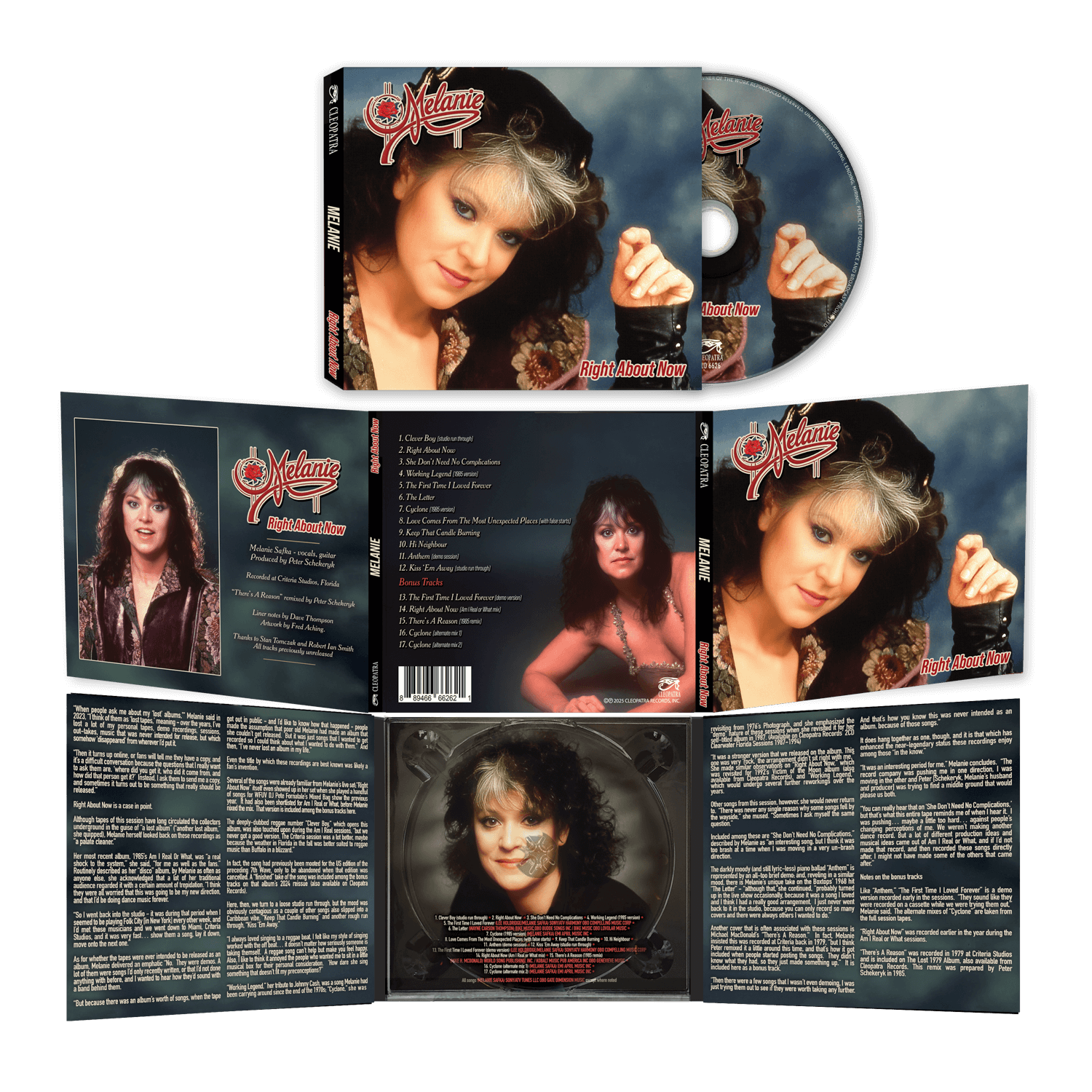 Melanie - Right About Now (CD) - Cleopatra Records Melanie - Right About Now (CD) - Cleopatra Records