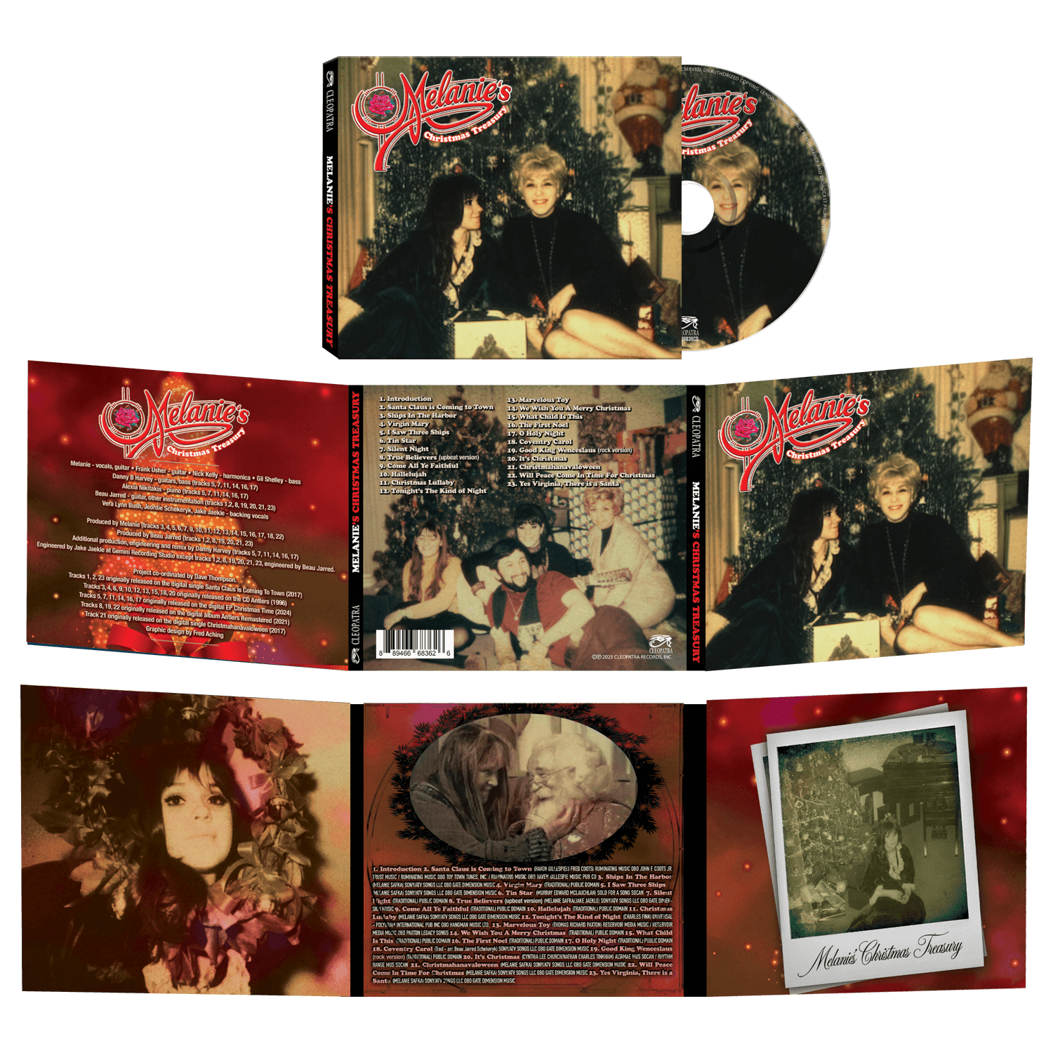 Melanie - Melanie’s Christmas Treasury (CD) - Cleopatra Records