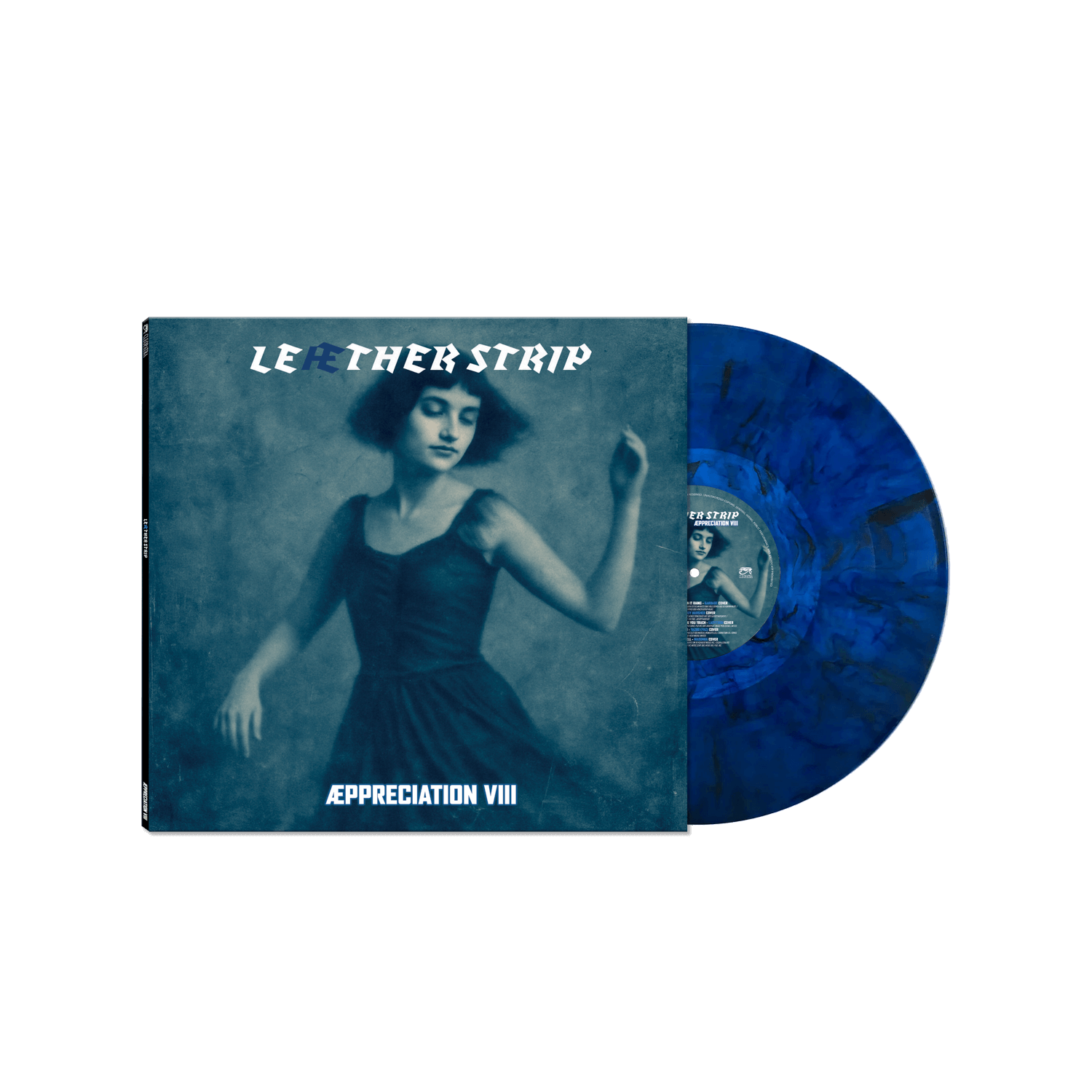 Leæther Strip - Æppreciation VIII (Blue Marble Vinyl LP) - Cleopatra Records