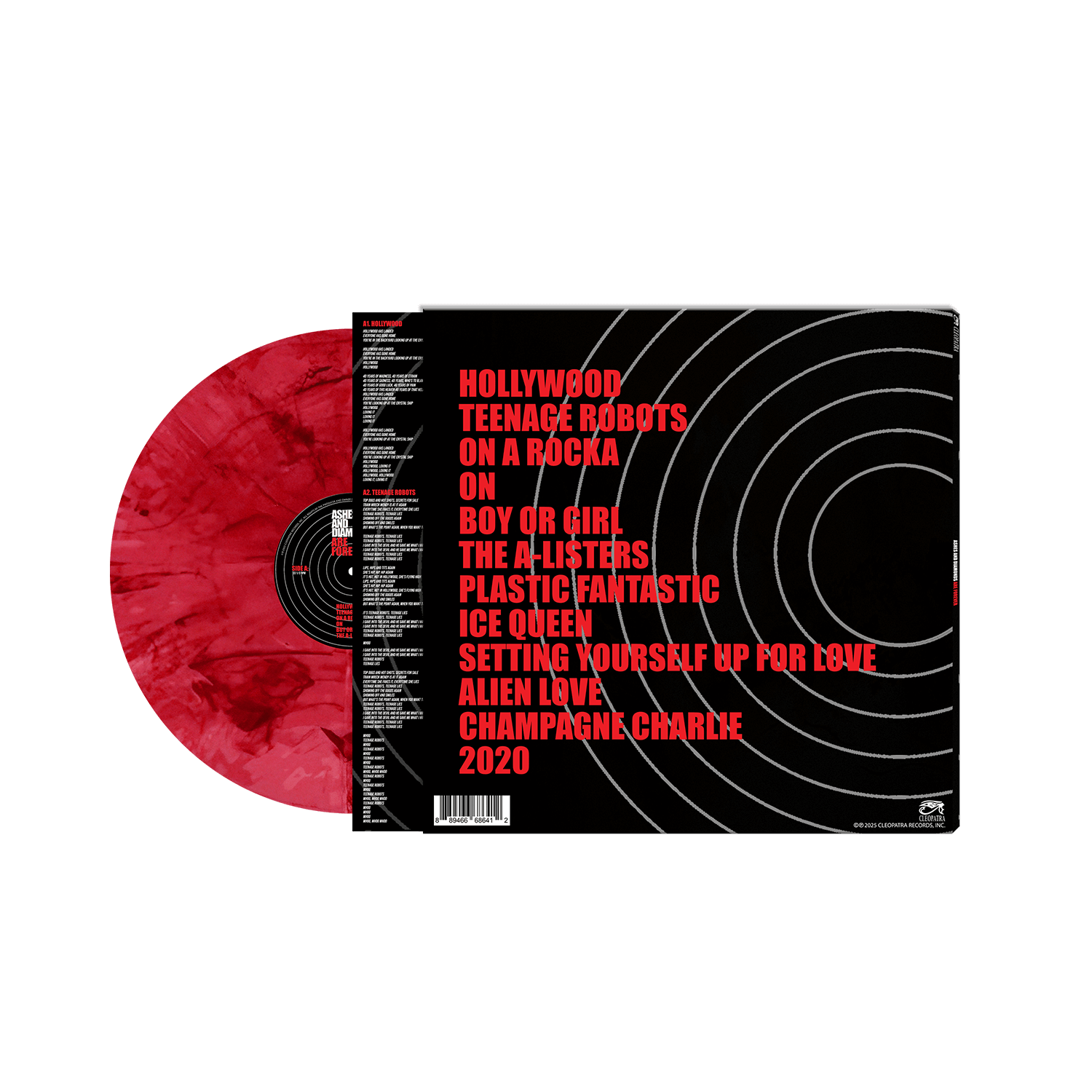 Ashes and Diamonds - Are Forever (Red Marble Vinyl LP) - Cleopatra Records