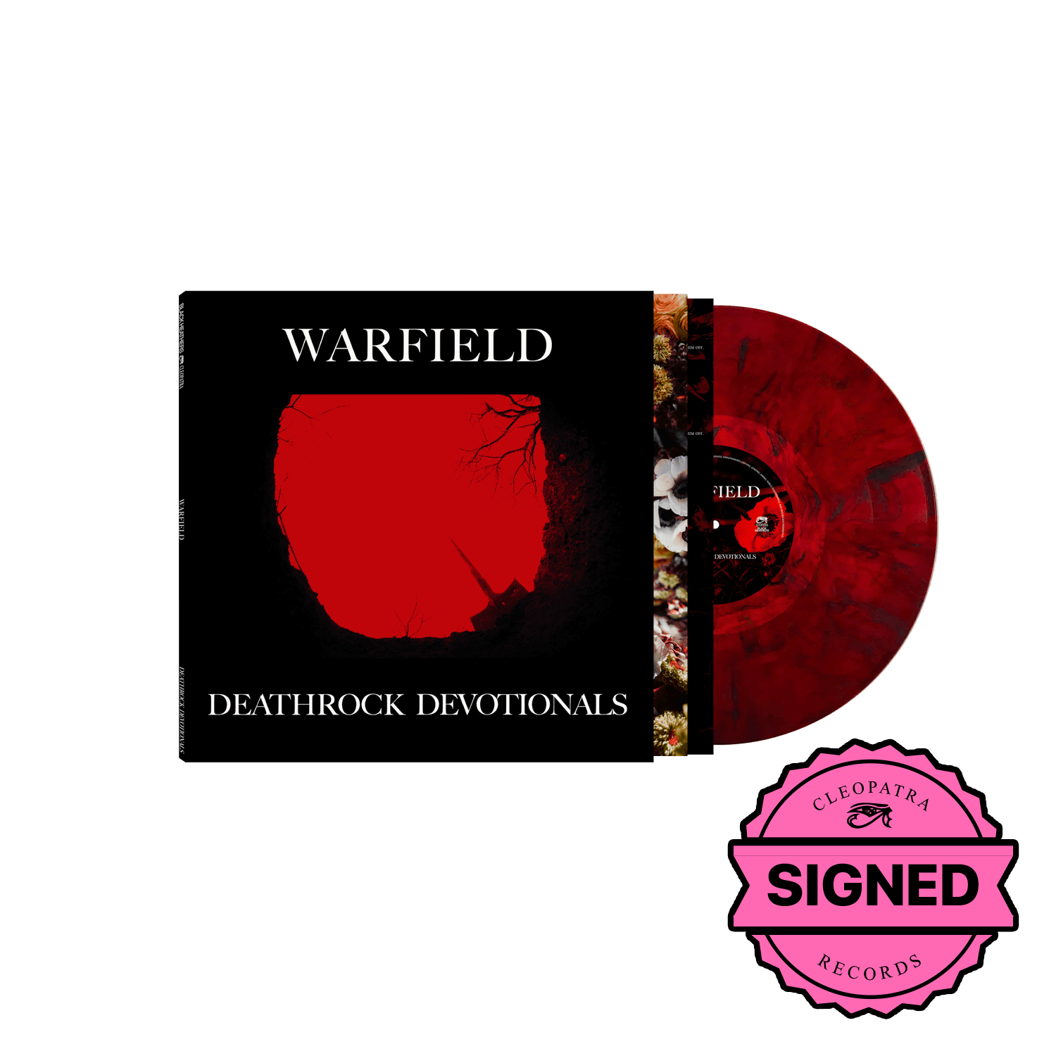 WARFIELD - Deathrock Devotionals (Red Marble Vinyl LP - Signed by Justin Warfield)