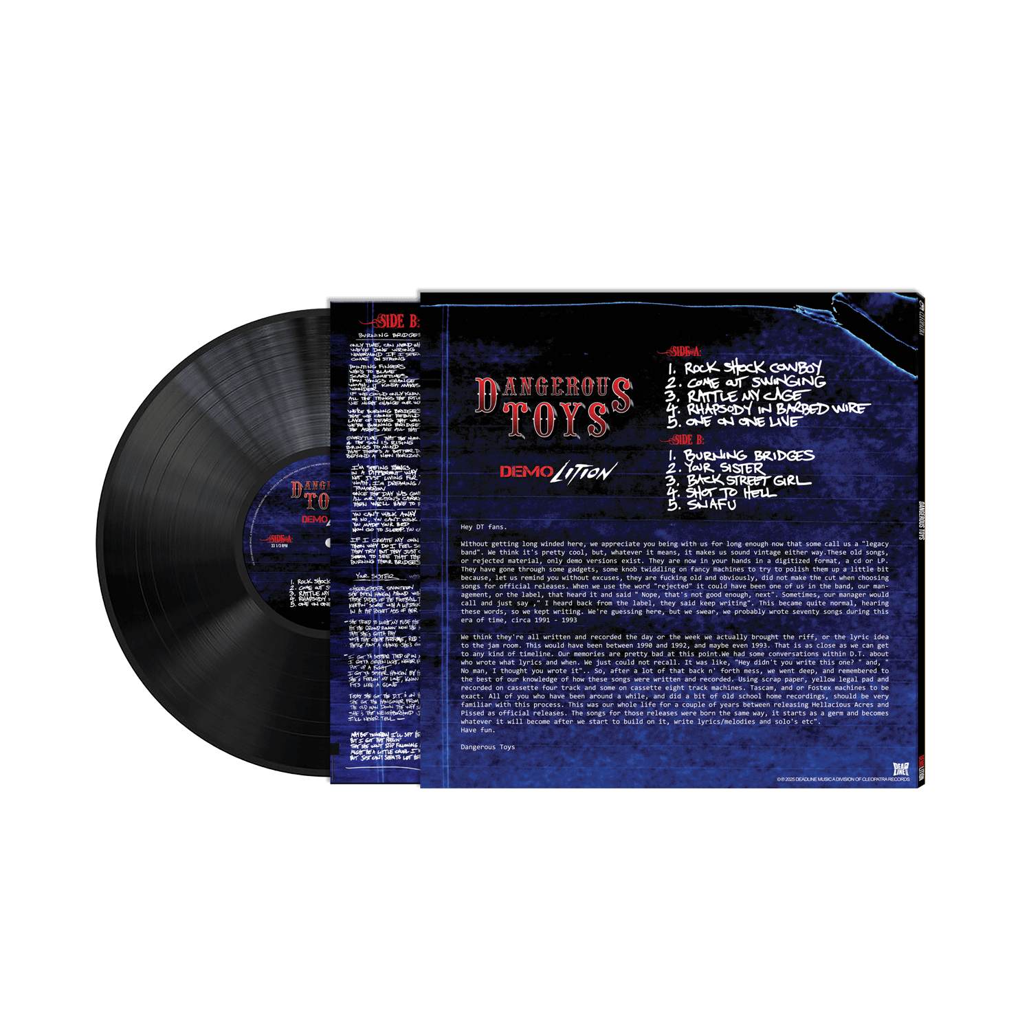 Dangerous Toys - Demolition (Black Vinyl LP)