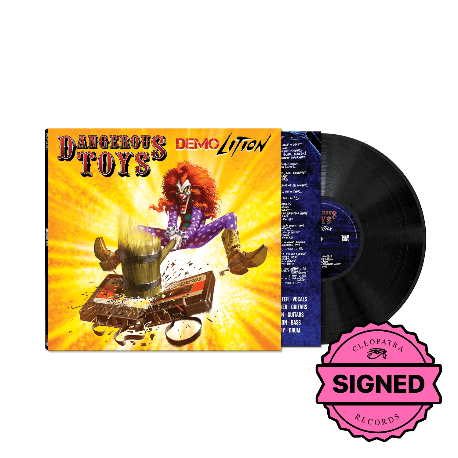 Dangerous Toys - Demolition (Black Vinyl LP Signed by Jason McMaster)