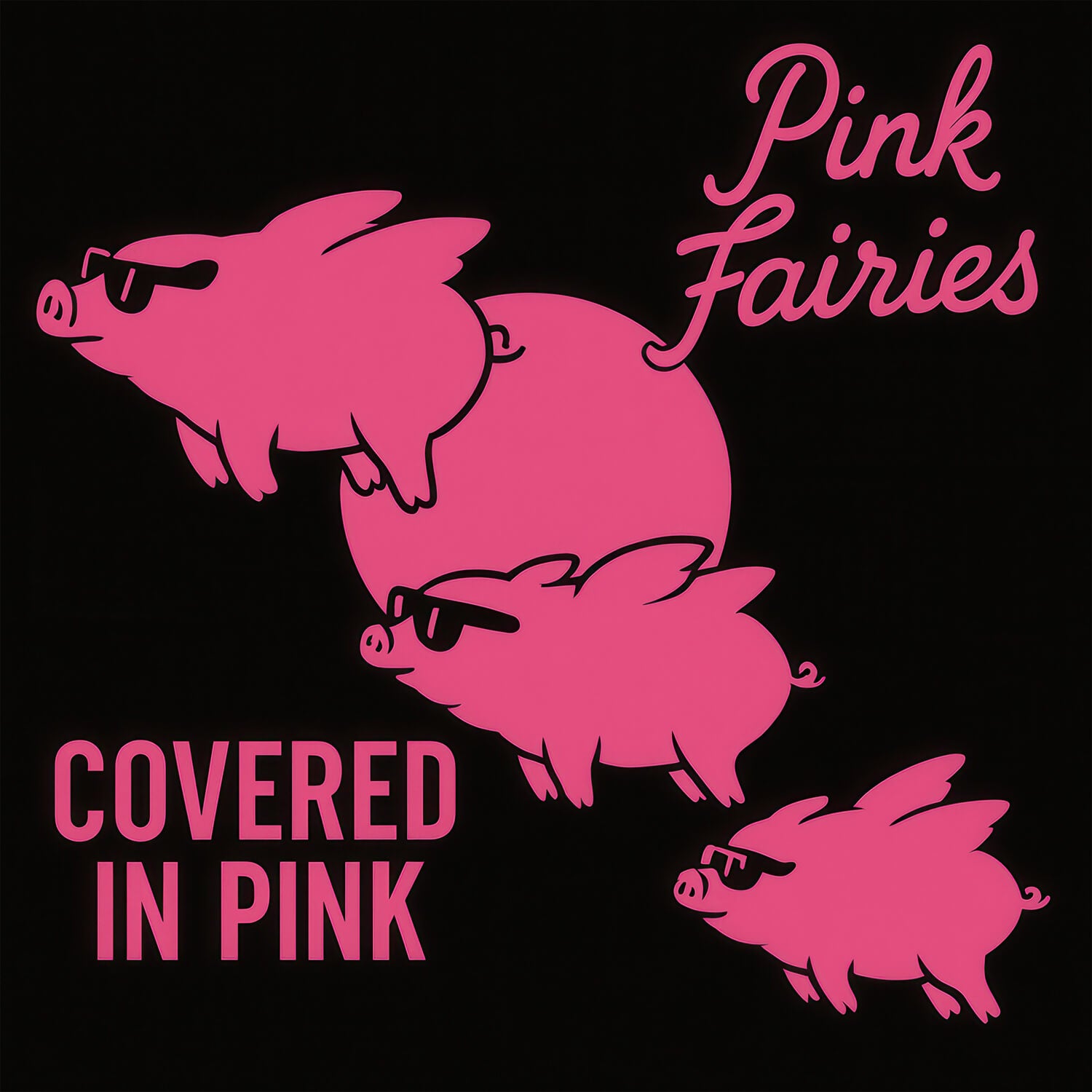 Pink Fairies - Covered In Pink (CD/T-Shirt/Tote - Bundle