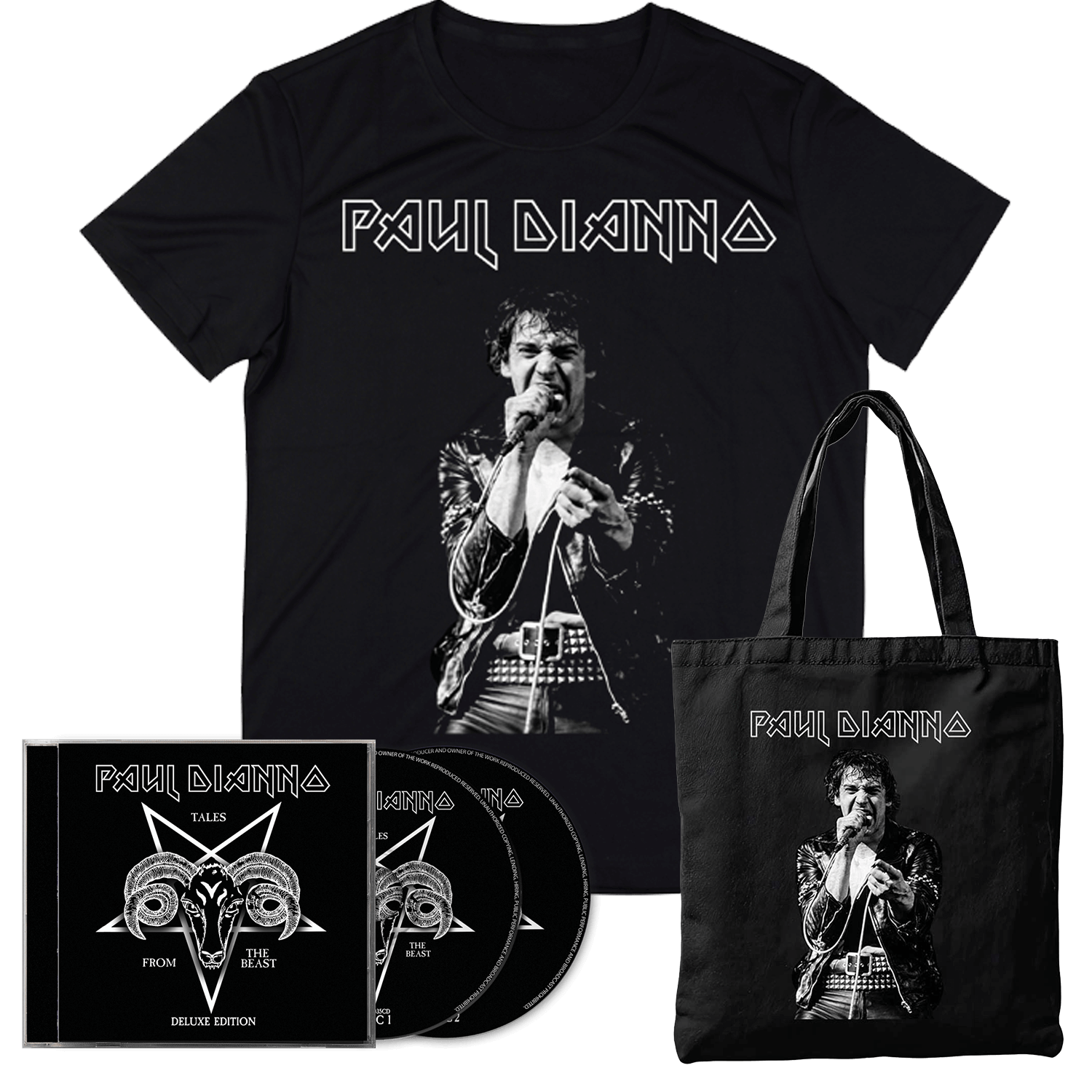 Paul DiAnno - Tales From The Beast (2 CD + Shirt + Tote Bag Bundle)