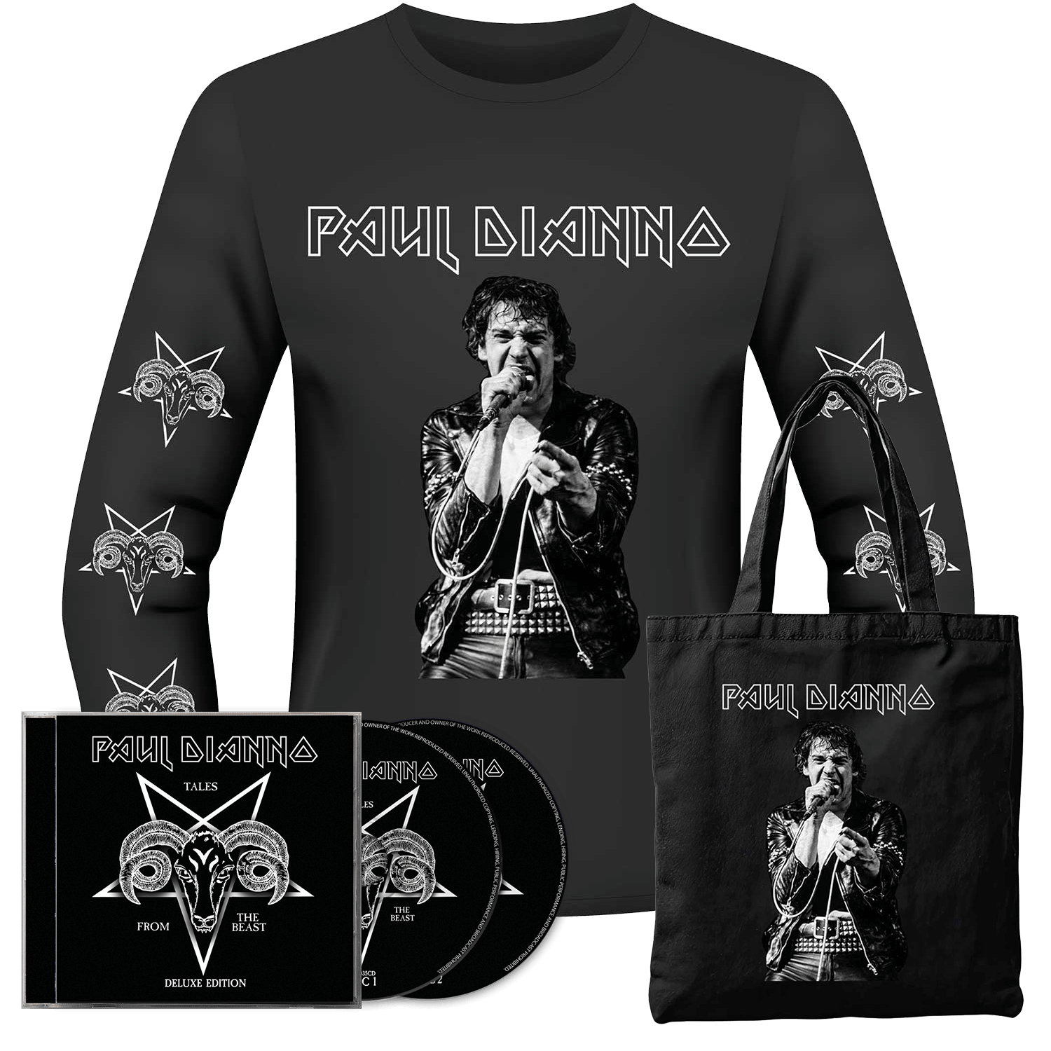 Paul DiAnno - Tales From The Beast (2 CD + Shirt + Tote Bag Bundle)