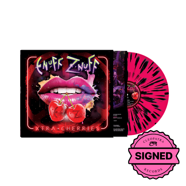 Enuff Z'nuff - Xtra Cherries (Black/Pink/White Splatter/Haze Vinyl LP - Signed by Chip Z'Nuff)