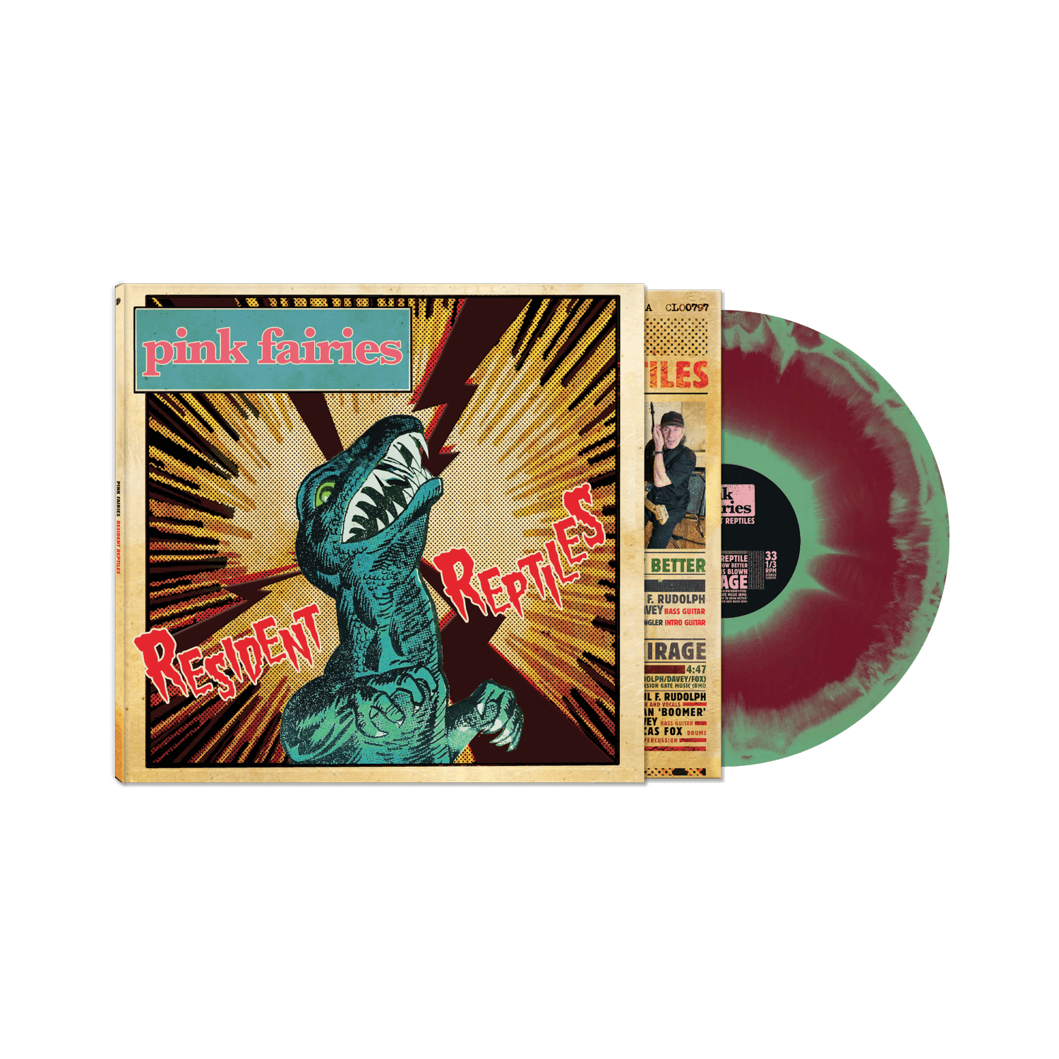 Pink Fairies - Resident Reptiles (Green/Red Haze Vinyl LP)