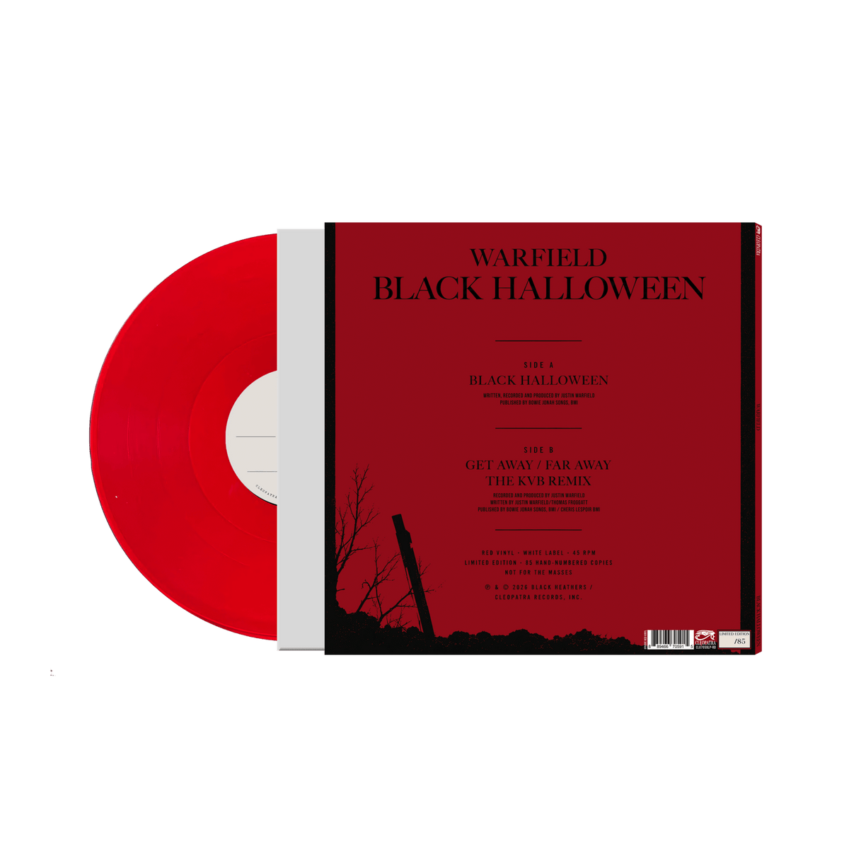WARFIELD - Black Halloween (Red Vinyl - White Label)