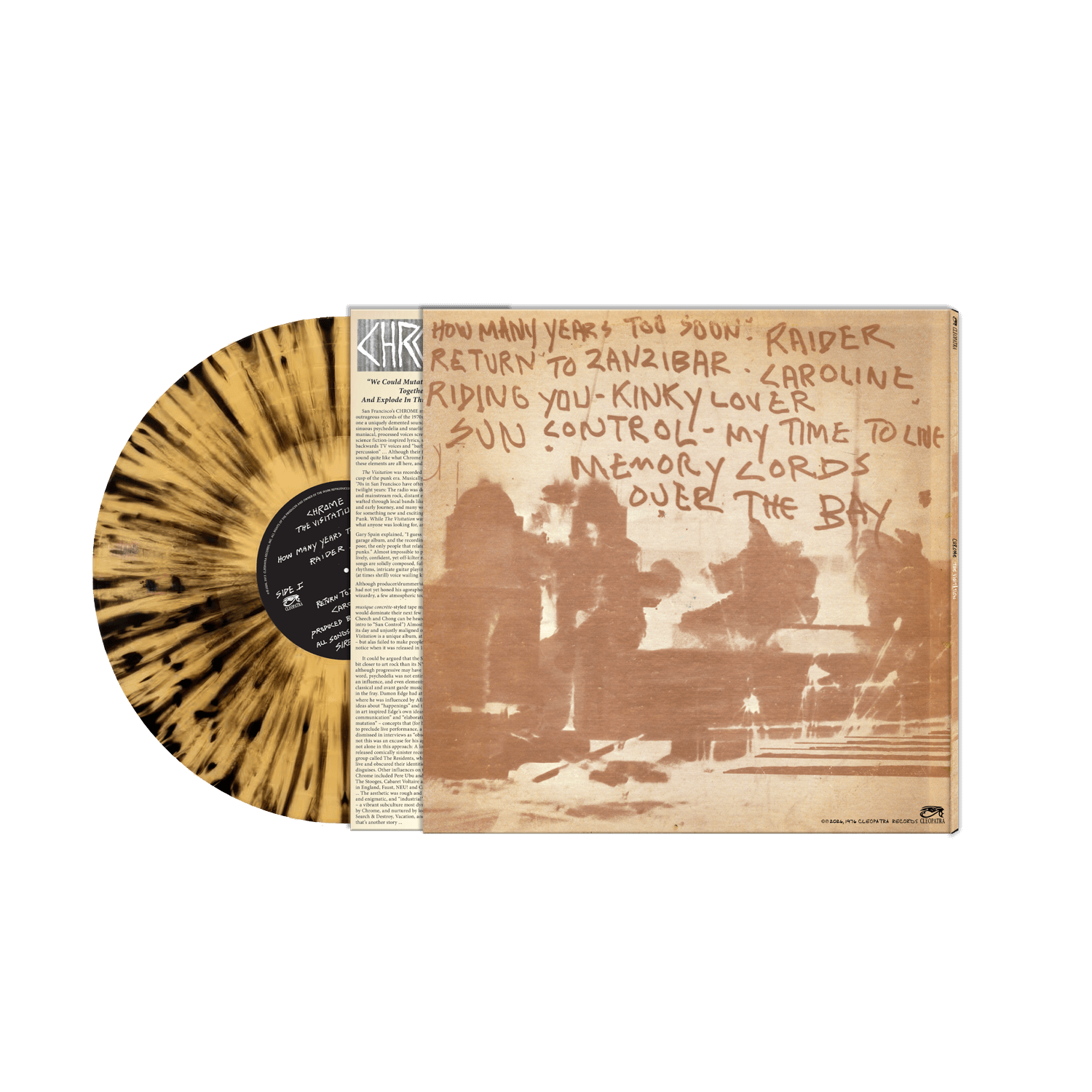 Chrome - The Visitation - 50th Anniversary Edition (Gold/Black Splatter Vinyl LP)