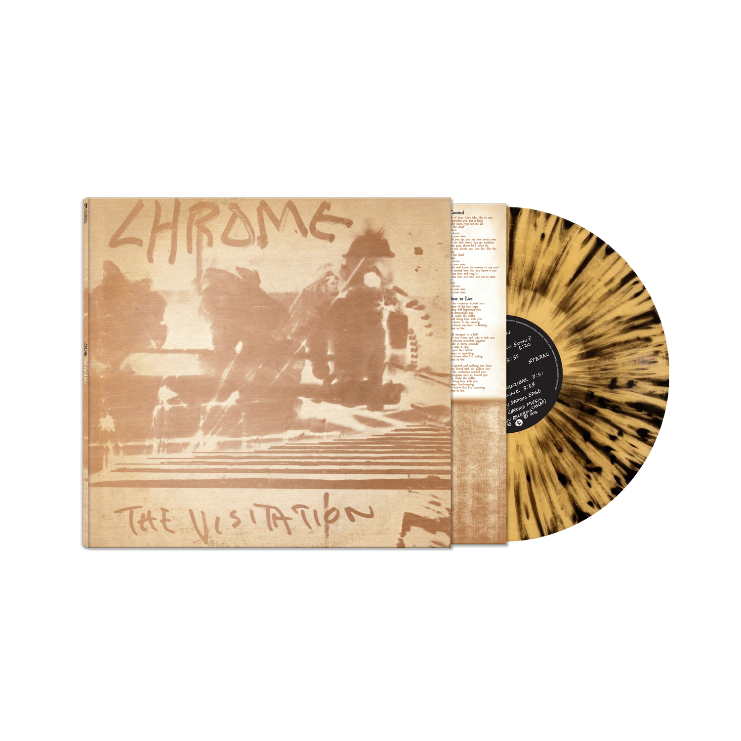 Chrome - The Visitation - 50th Anniversary Edition (Gold/Black Splatter Vinyl LP)