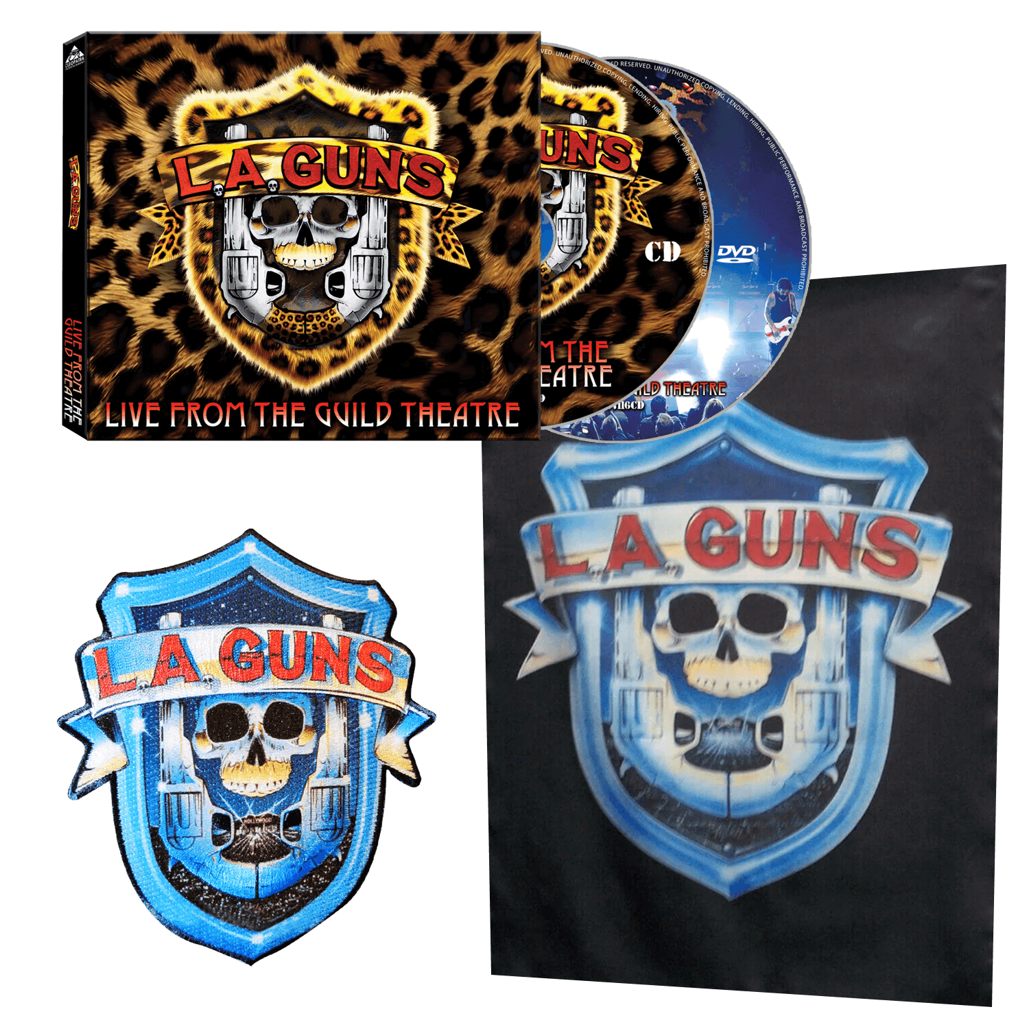 L.A. Guns - Live from The Guild Theatre (CD/DVD + Tapestry + Patch)