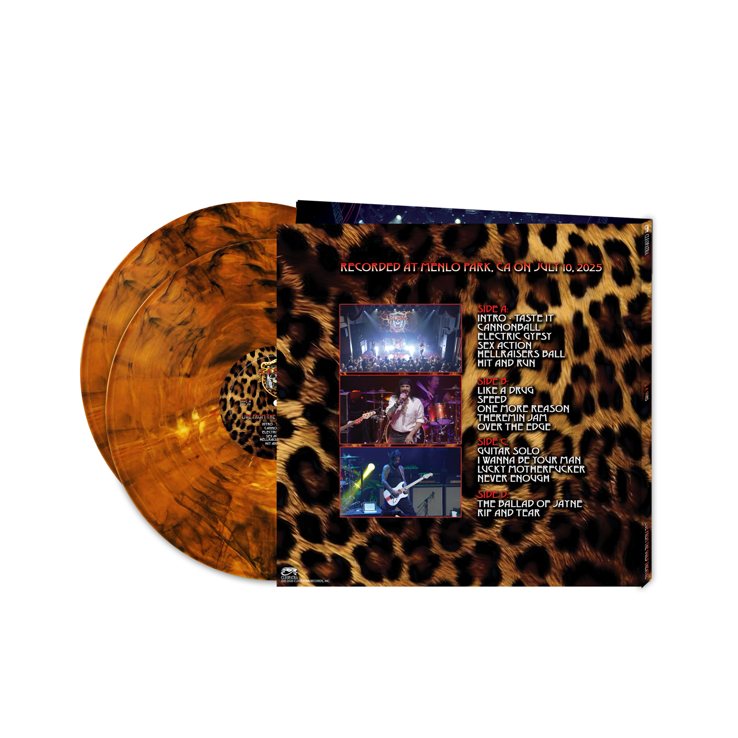 L.A. Guns - Live from The Guild Theatre (Gold, Brown, Yellow, Black, Smoke Double Vinyl LP)