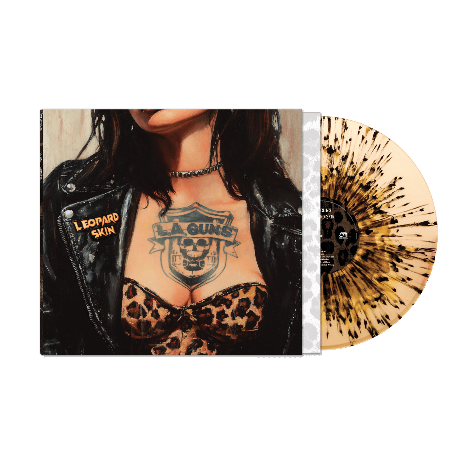 L.A. Guns - Leopard Skin (Clear/Gold/Black/ Haze Splatter Vinyl LP)