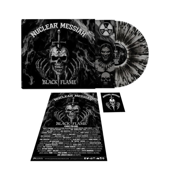 Nuclear Messiah - Black Flame (Clear/Silver/Black Splatter Vinyl LP)
