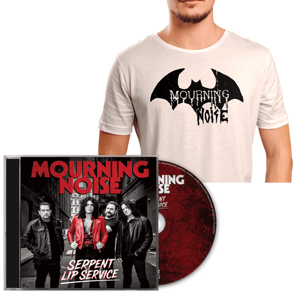 Mourning Noise - Serpent Lip Service (CD + White T-Shirt Bundle)