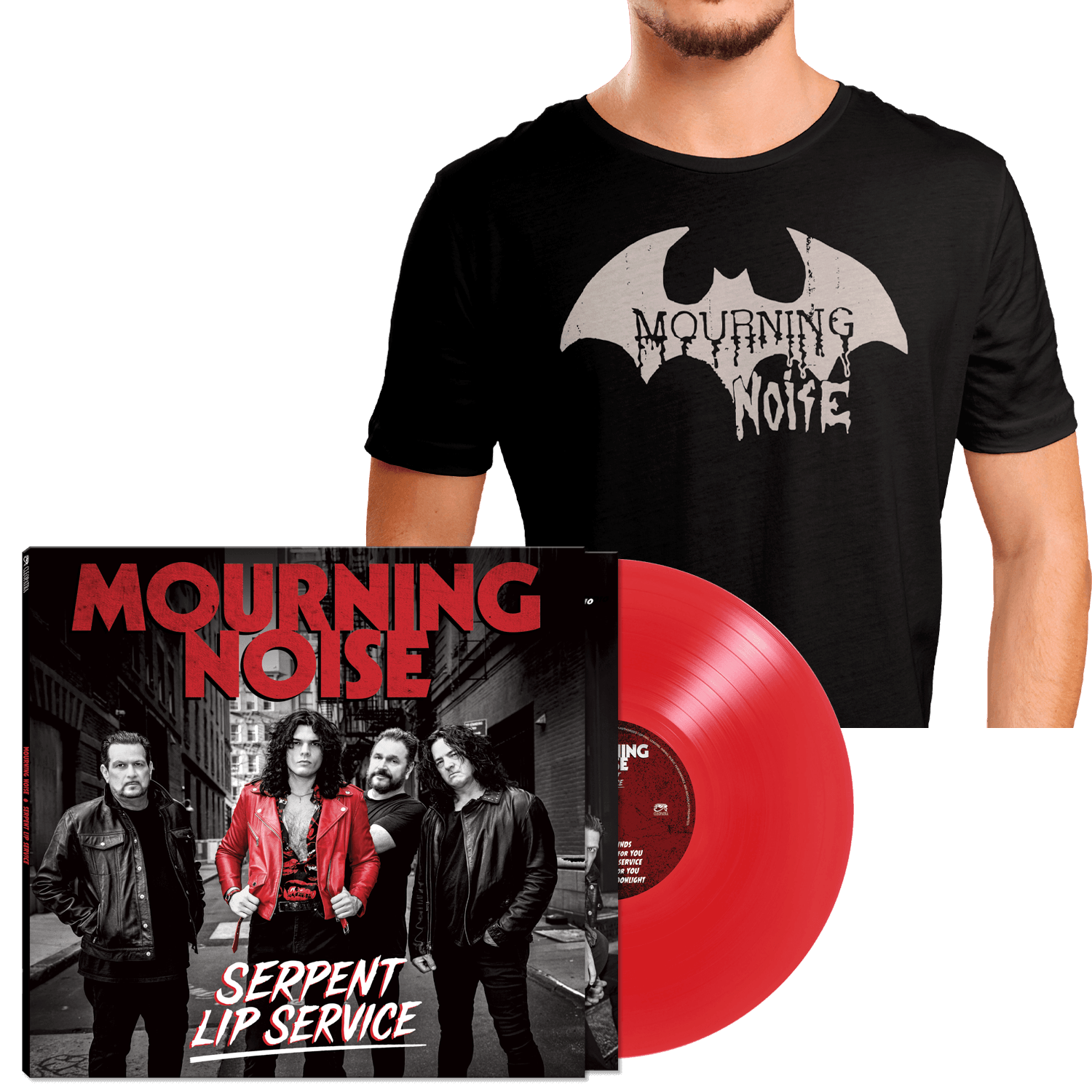 Mourning Noise - Serpent Lip Service (Vinyl LP + Black T-Shirt Bundle)