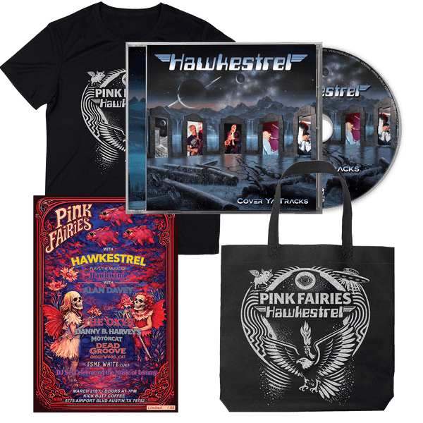 Hawkestrel - Cover Ya Tracks (CD/Shirt/Poster/Tote Bag - Bundle)