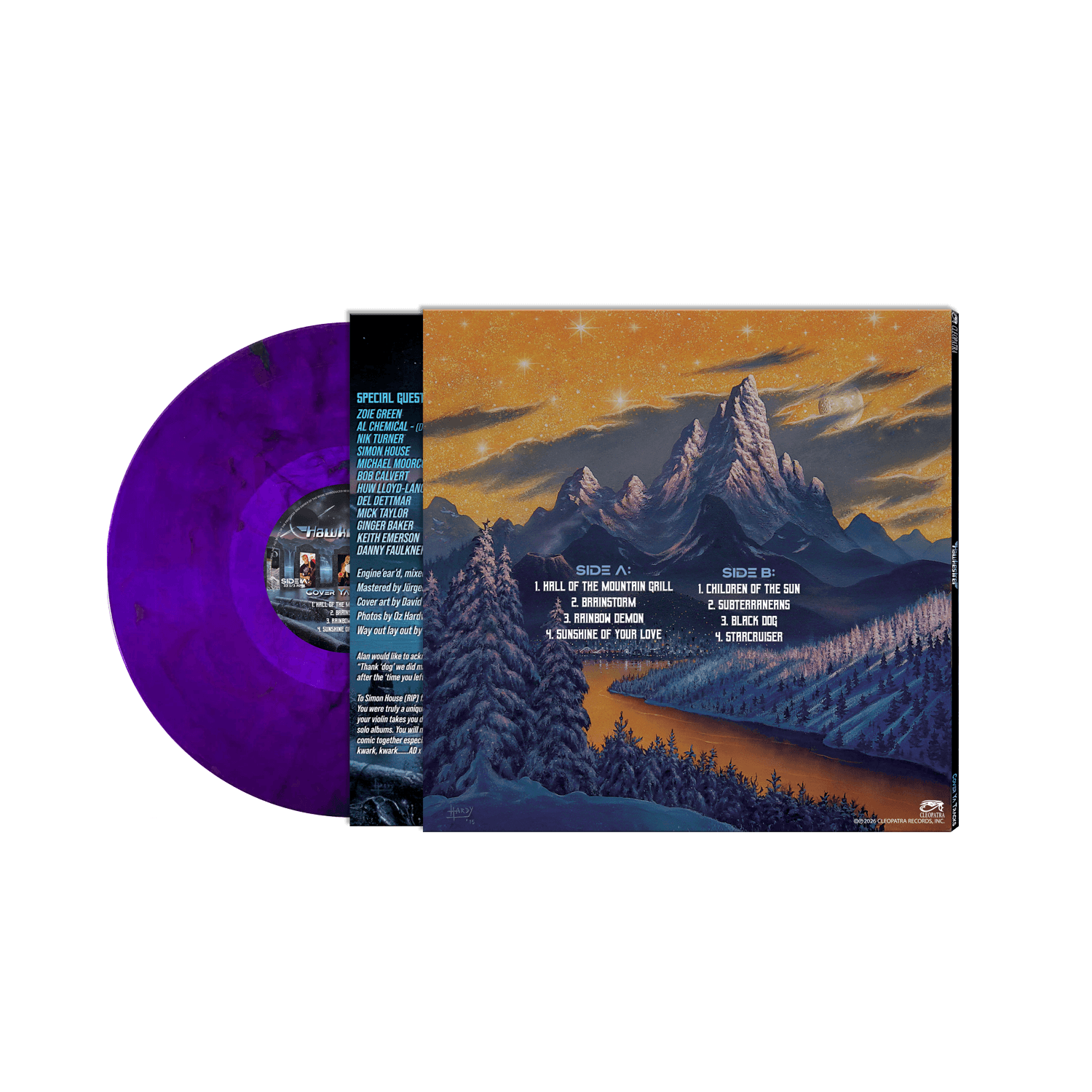 Hawkestrel - Cover Ya Tracks (Purple Marble Vinyl LP) - Cleopatra Records