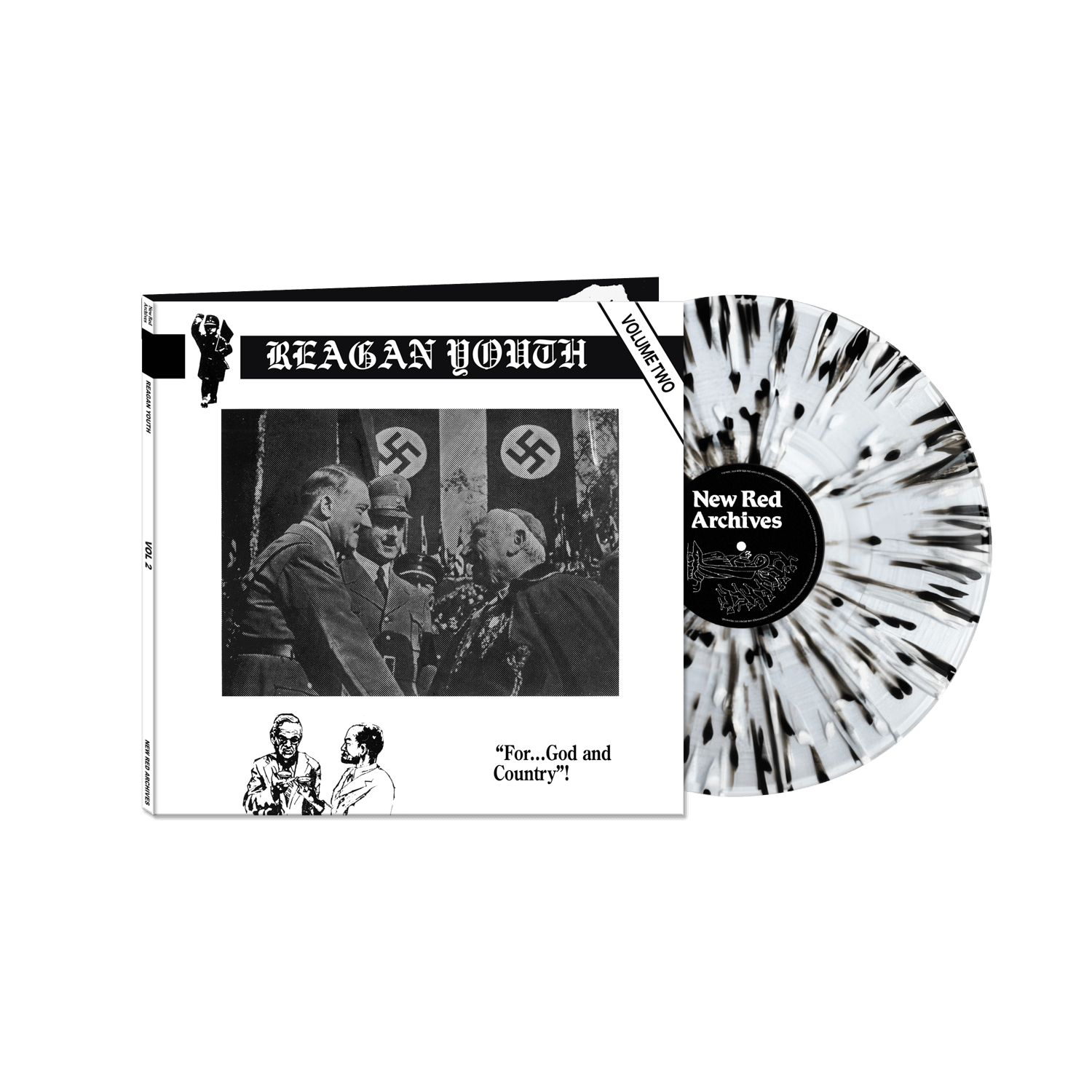 Reagan Youth - Volume Two (Black/White/Clear Splatter Vinyl LP)