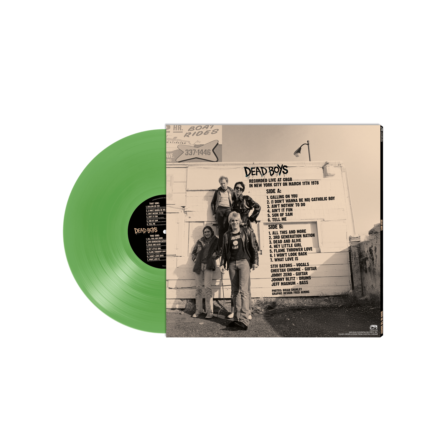 Dead Boys - Down On The Bowery (Green Vinyl LP) - Cleopatra Records Dead Boys - Down On The Bowery (Green Vinyl LP) - Cleopatra Records