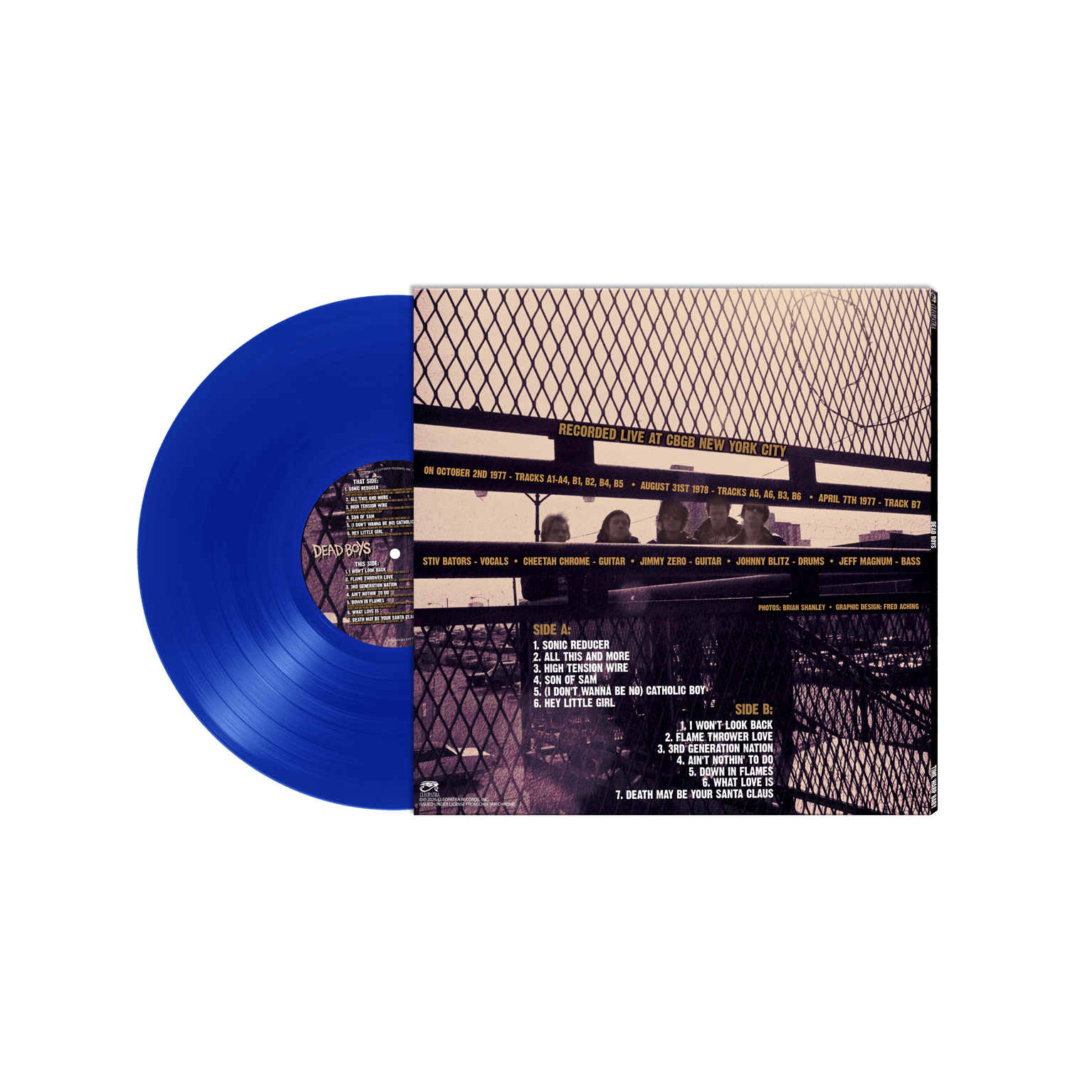 Dead Boys - Time Warp Baby (Blue Vinyl LP) - Cleopatra Records