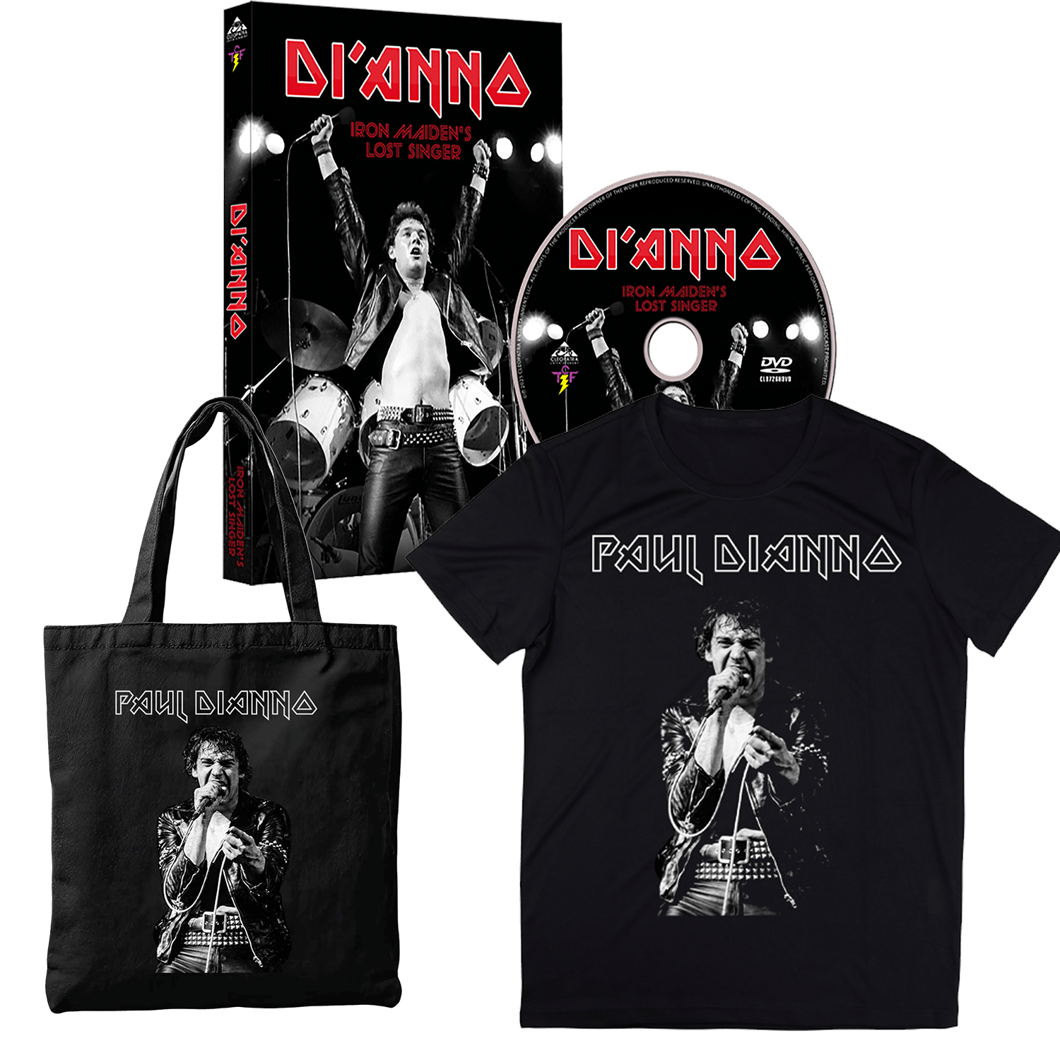 Di'Anno: Iron Maiden's Lost Singer (DVD + Shirt + Tote Bag Bundle)