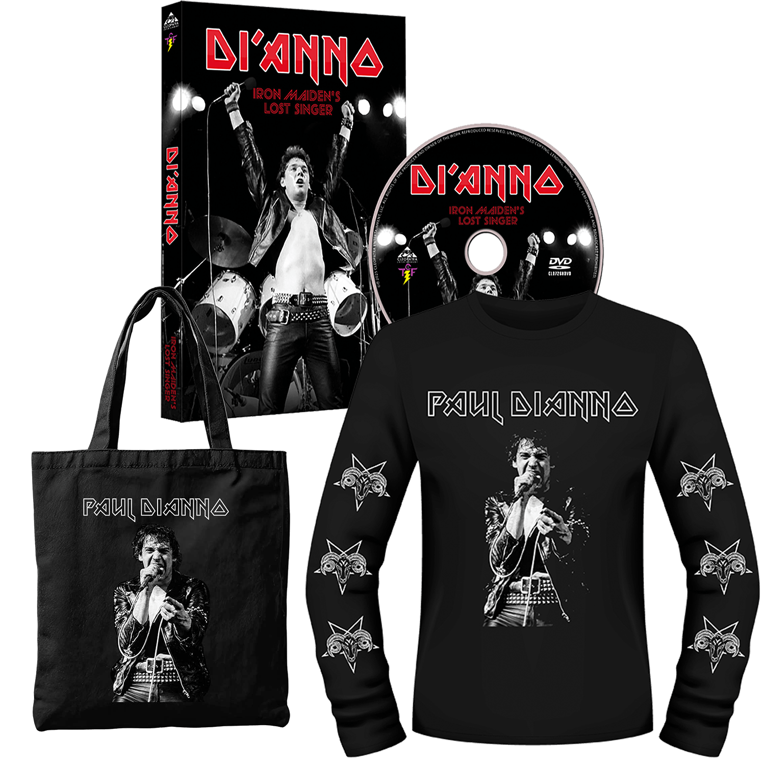 Di'Anno: Iron Maiden's Lost Singer (DVD + Shirt + Tote Bag Bundle)