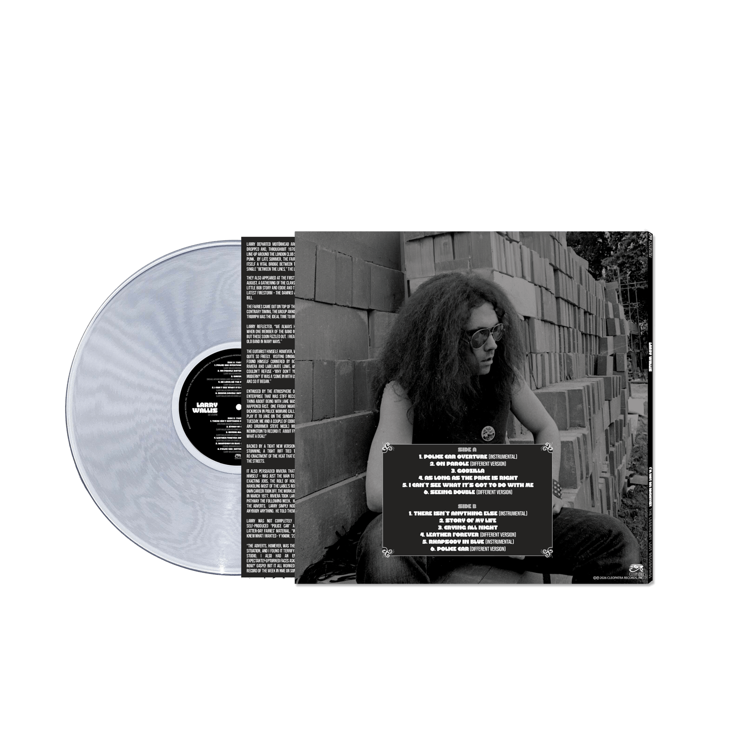Larry Wallis - I'm Not An Archivist - The Legendary Lost Recordings (Clear Vinyl LP)
