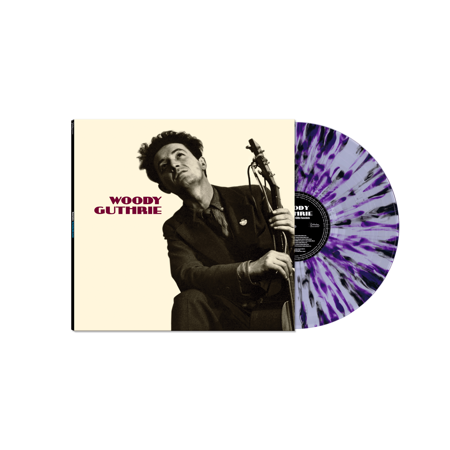 Woody Guthrie - This Machine Kills Fascists (Black/Clear/Purple/Splatter Vinyl LP) - Cleopatra Records
