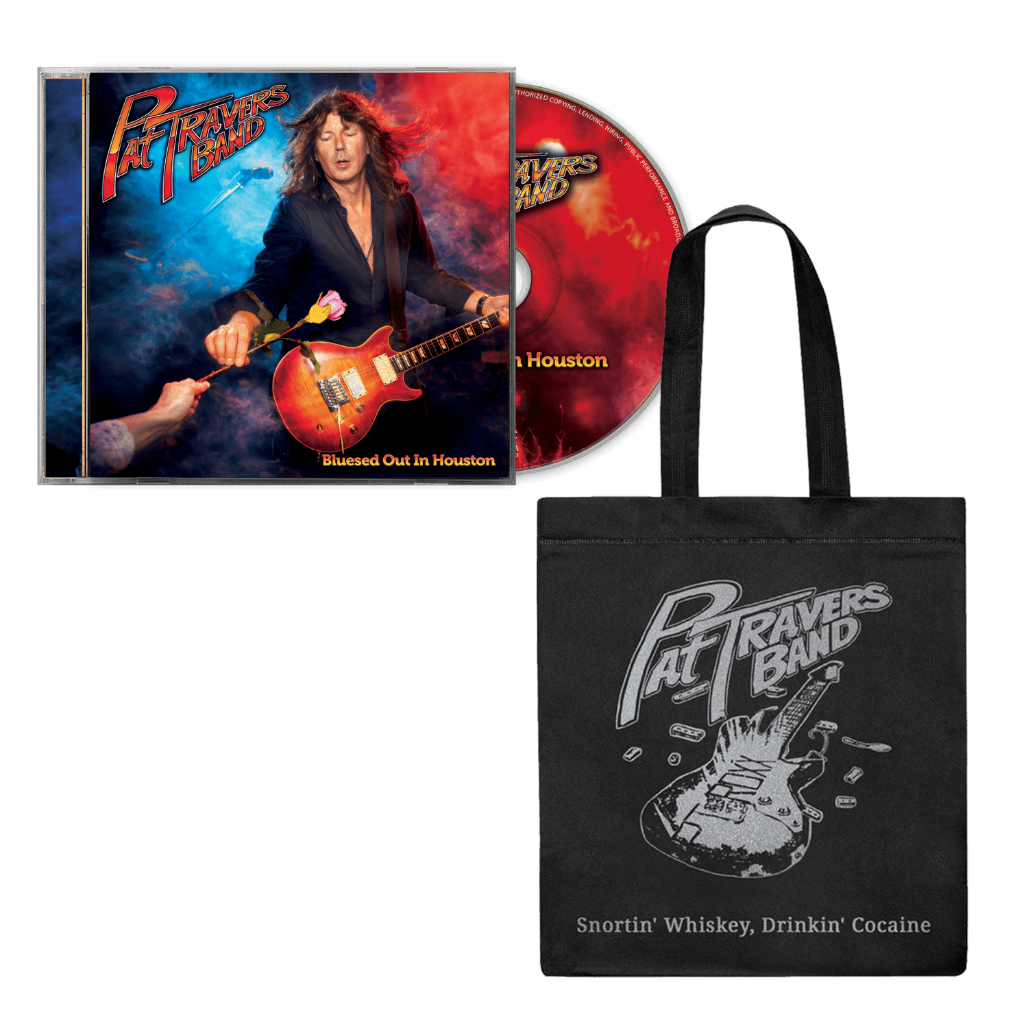 Pat Travers Band - Bluesed Out In Houston (CD or LP + Tote Bag)