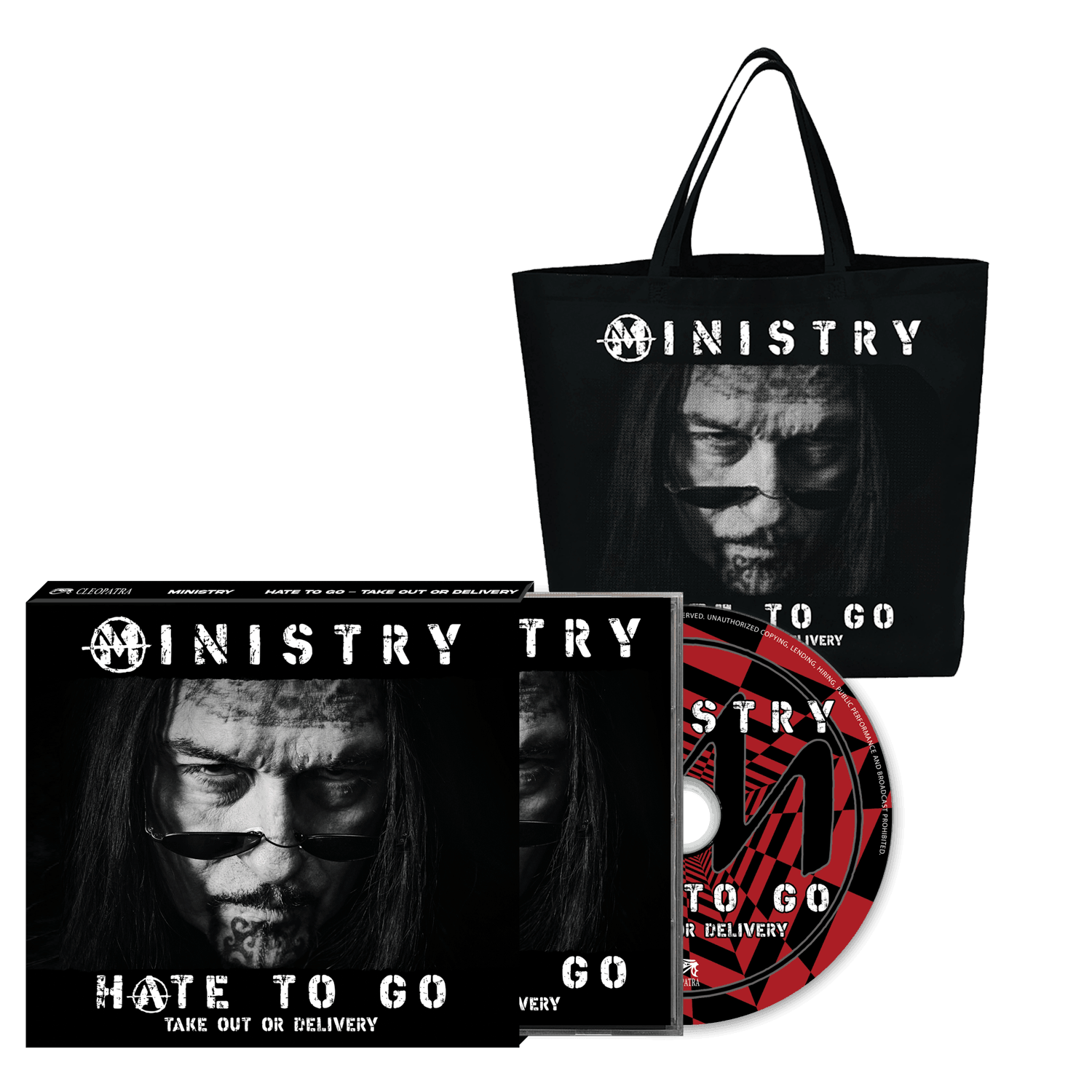 Ministry - Hate To Go - Take Out Or Delivery (CD + Tote Bag Bundle)