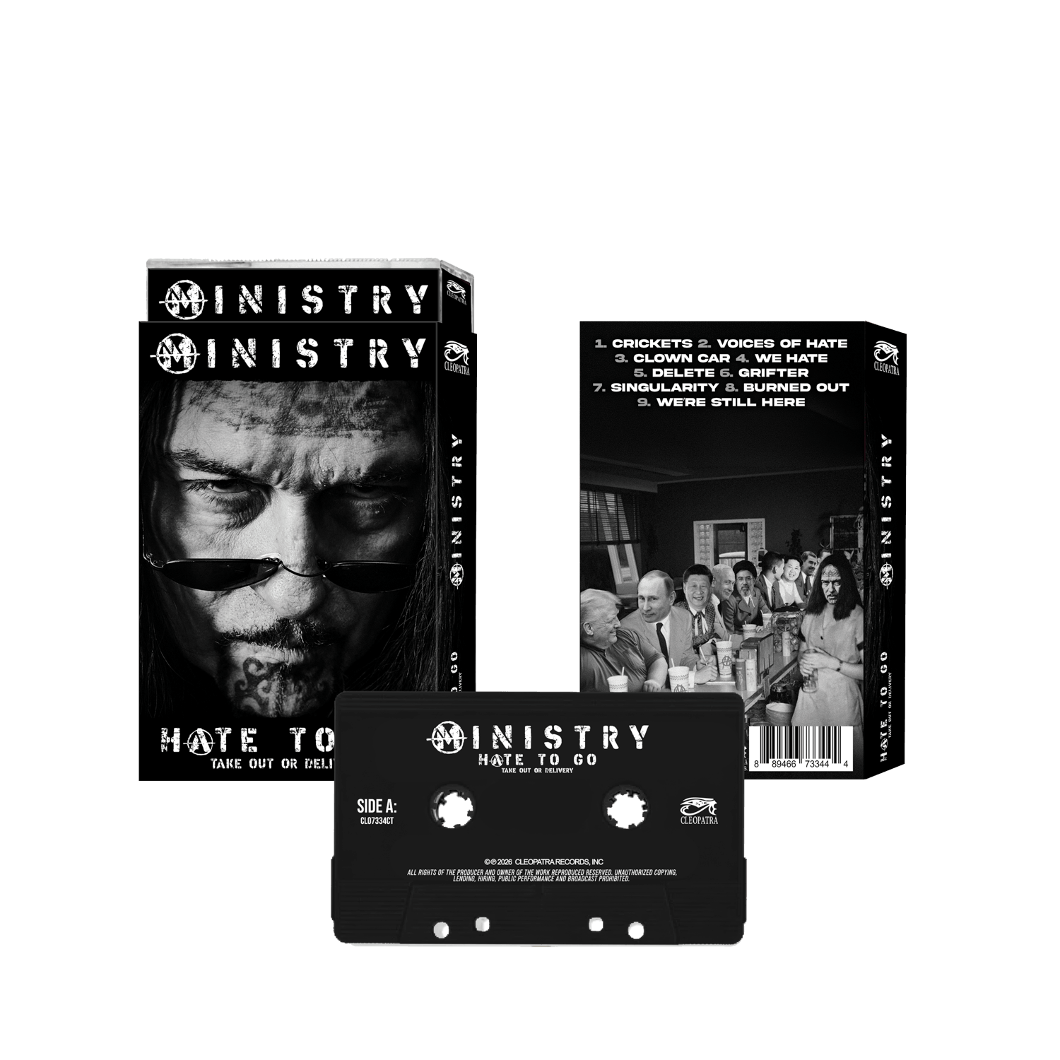 Ministry - Hate To Go - Take Out Or Delivery (Cassette) - Cleopatra Records