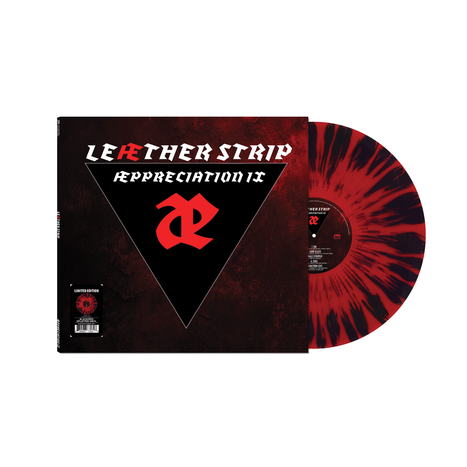 Leæther Strip - Æppreciation IX (Black, Red, Splatter Vinyl LP)