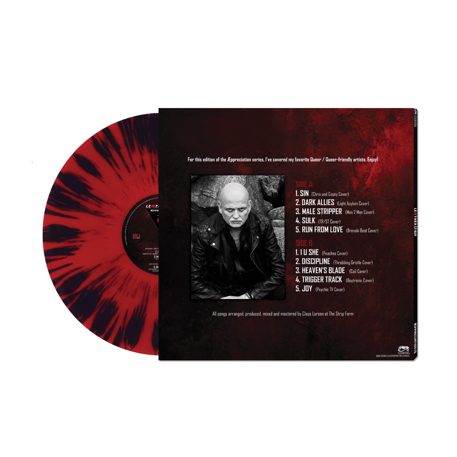 Leæther Strip - Æppreciation IX (Black, Red, Splatter Vinyl LP)