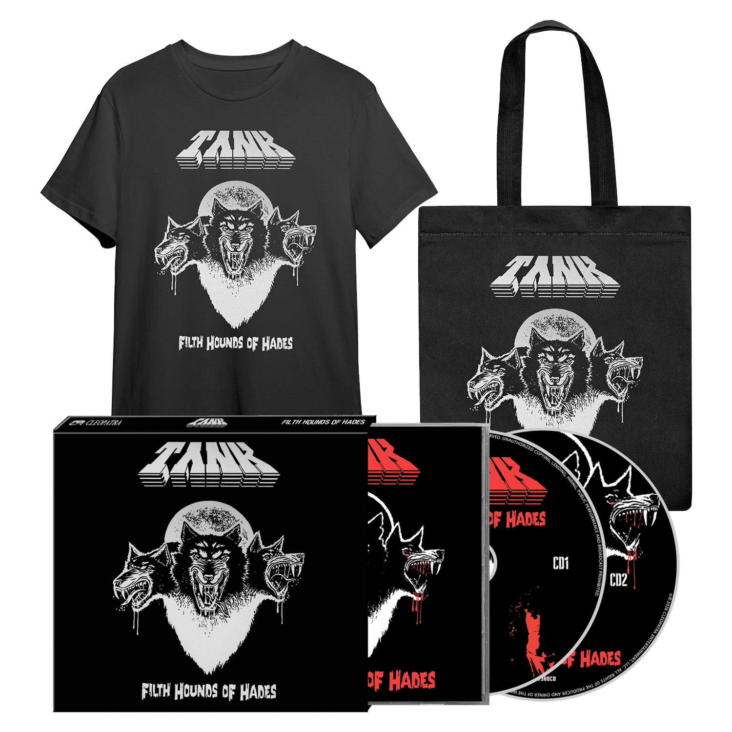 Tank - Filth Hounds Of Hades (CD + Shirt + Tote Bag Bundle)