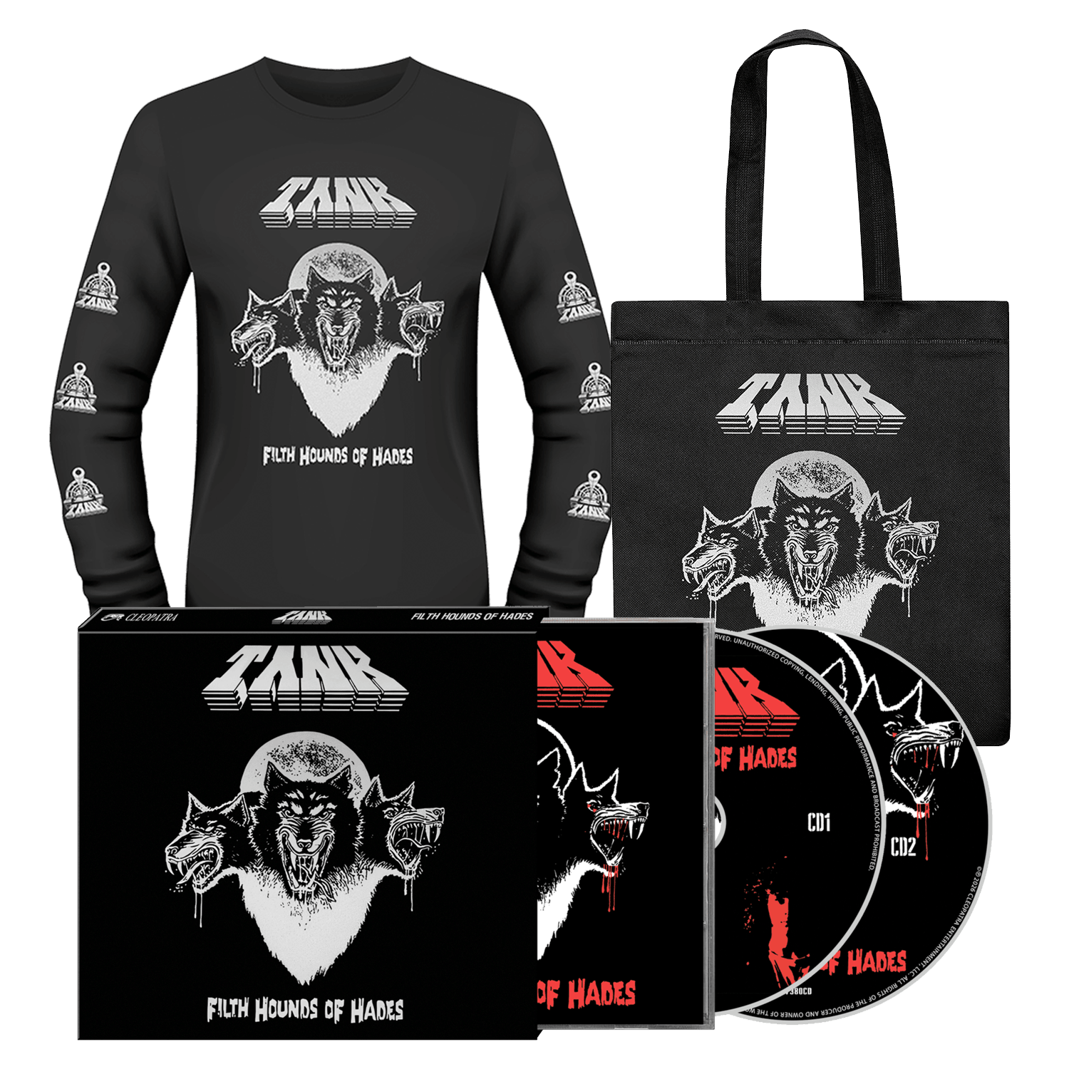 Tank - Filth Hounds Of Hades (CD + Shirt + Tote Bag Bundle)
