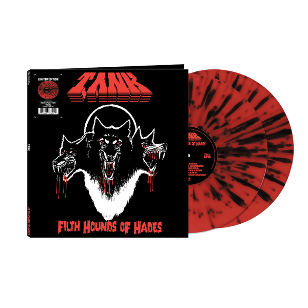 Tank - Filth Hounds Of Hades - Deluxe Edition (Red/Black/Splatter Double Vinyl LP) - Cleopatra Records