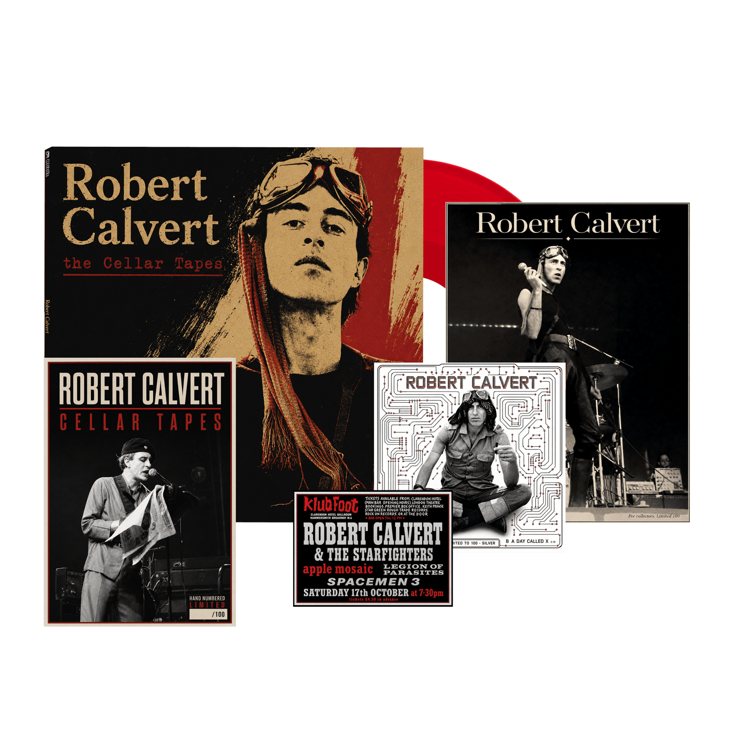 Robert Calvert - The Cellar Tapes (Red Vinyl LP + 7" Vinyl)