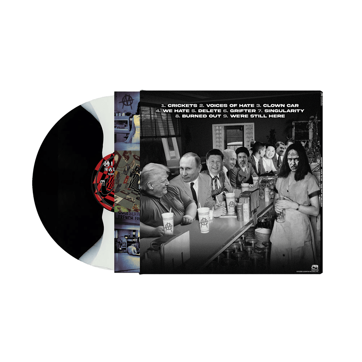 Ministry - Hate To Go - Take Out Or Delivery (Colored Vinyl LP or Deluxe Box Set) - Cleopatra Records