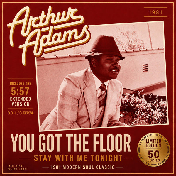 Arthur Adams - You Got The Floor / Stay With Me Tonight (Red Vinyl - White Label - Signed)