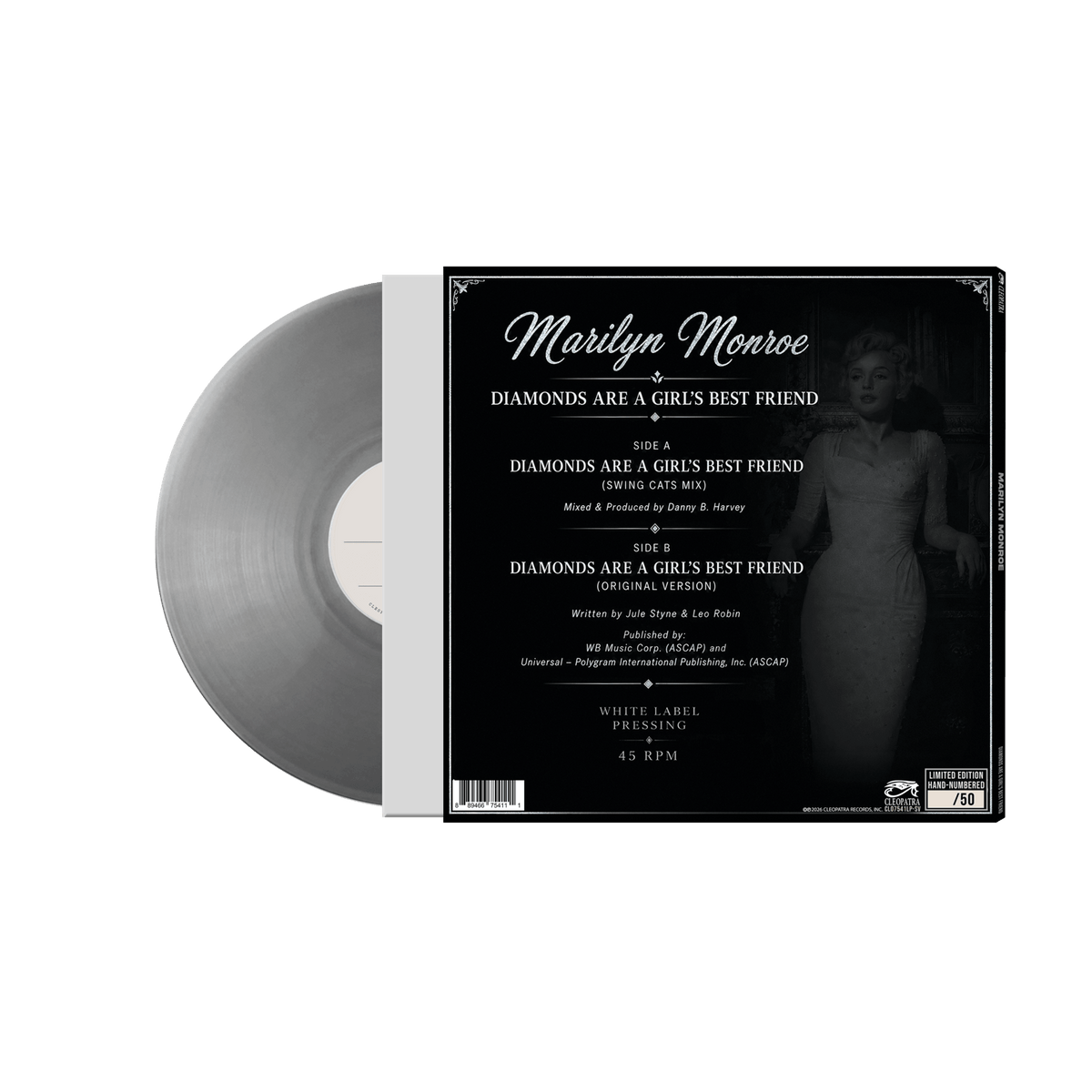 Marilyn Monroe - Diamonds Are A Girl's Friend (Silver Vinyl White Label)