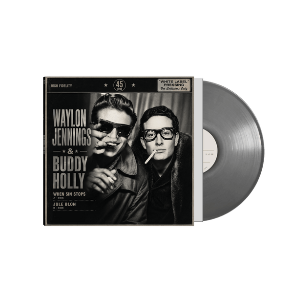 Waylon Jennings - When Sin Stops / Jole Blon (Silver Vinyl - White Label)