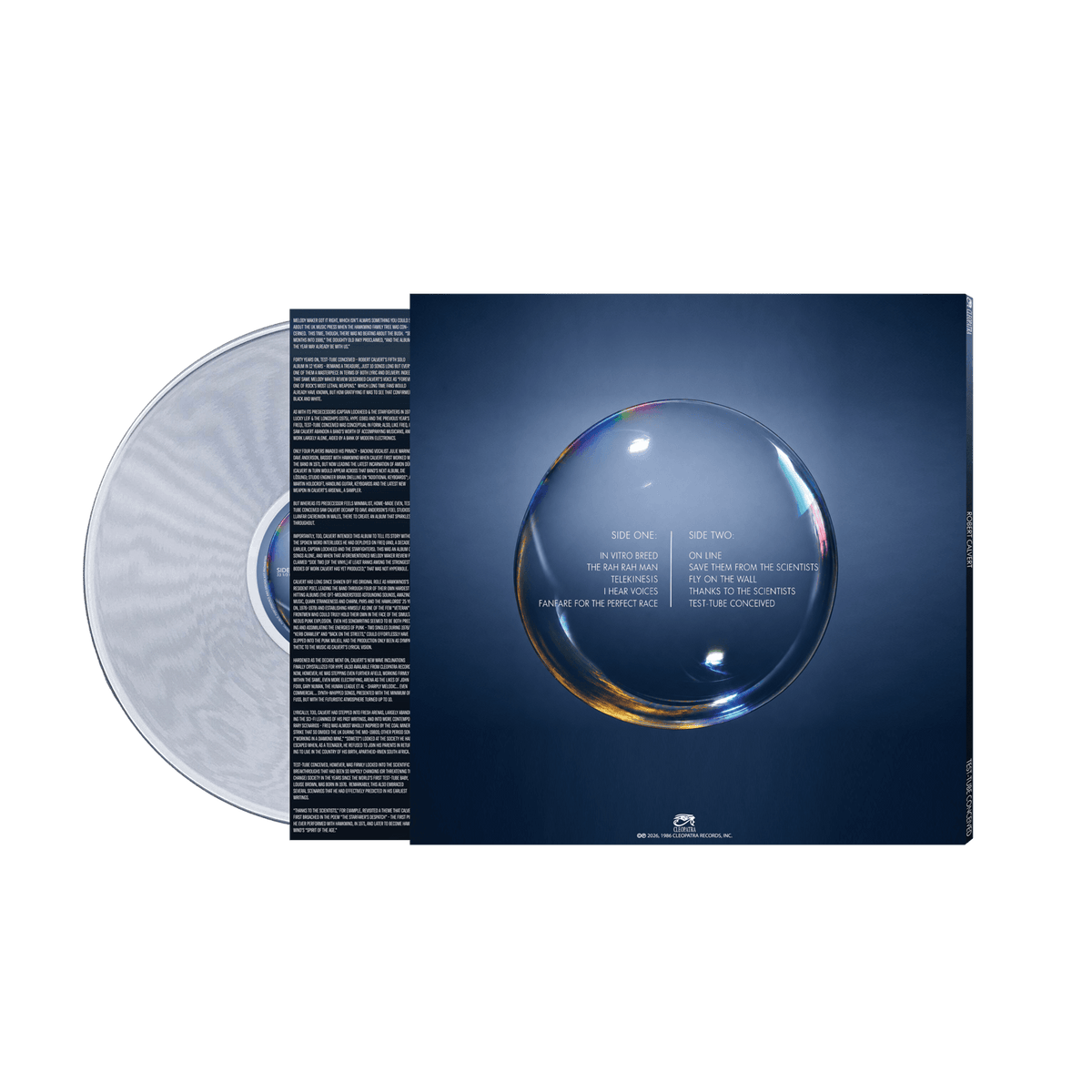 Robert Calvert - Test-Tube Conceived (Clear Vinyl LP)