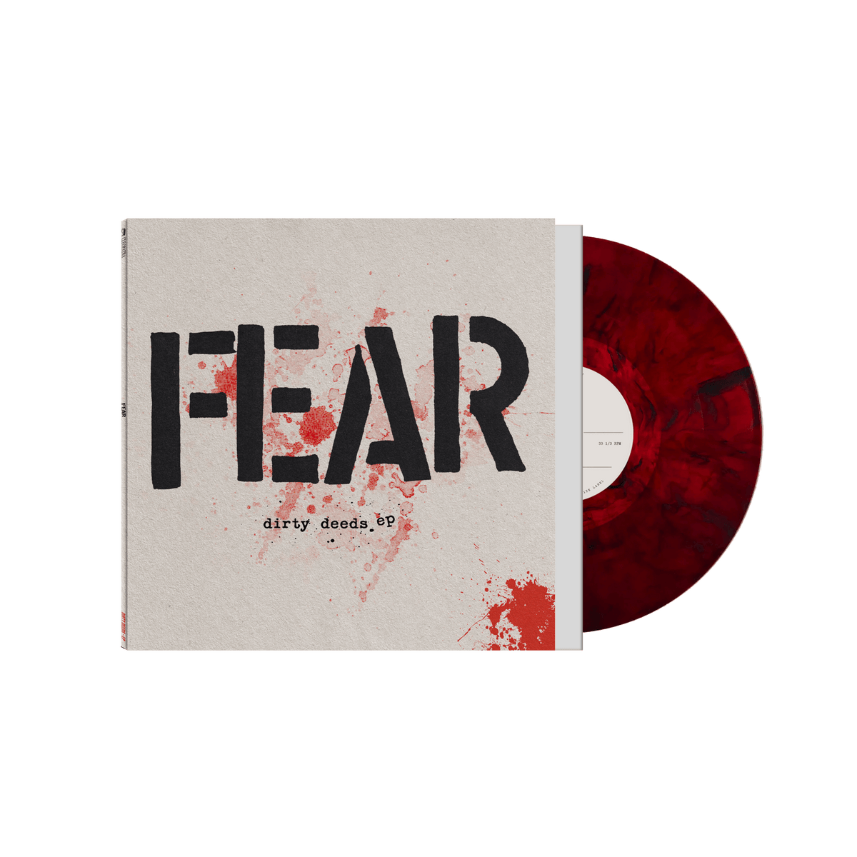 Fear - Dirty Deeds EP (Red/Black/Marble Vinyl White Label)