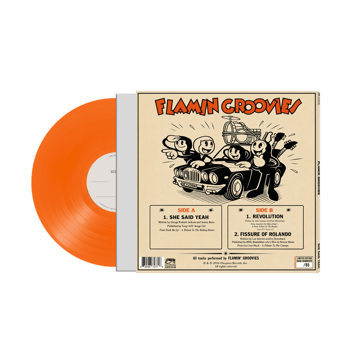 Flamin' Groovies - She Said Yeah (Orange Vinyl - White Label)