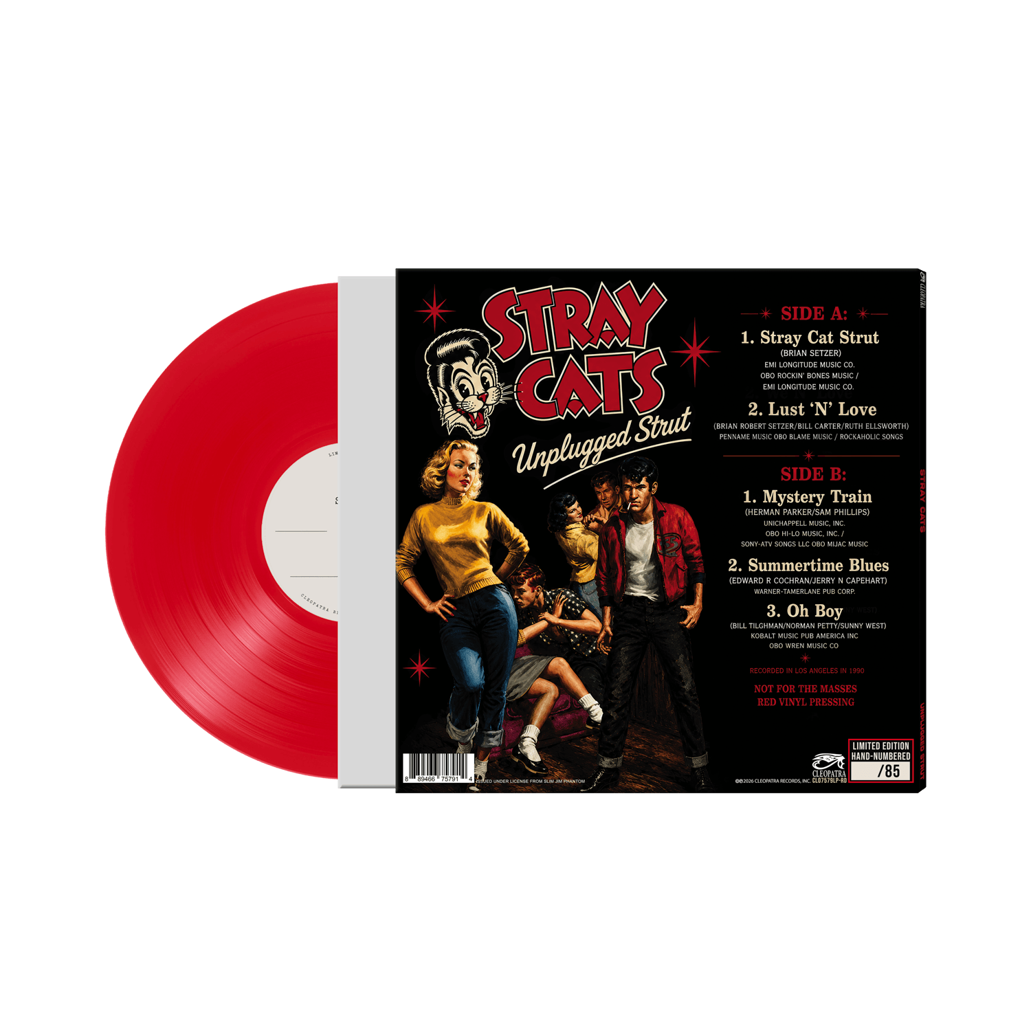 Stray Cats LPレコード Stray Cats - Unplugged Strut (Red Vinyl - White Label) - Cleopatra
