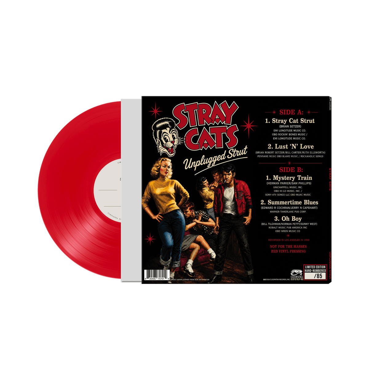 Stray Cats - Unplugged Strut (Red Vinyl - White Label)