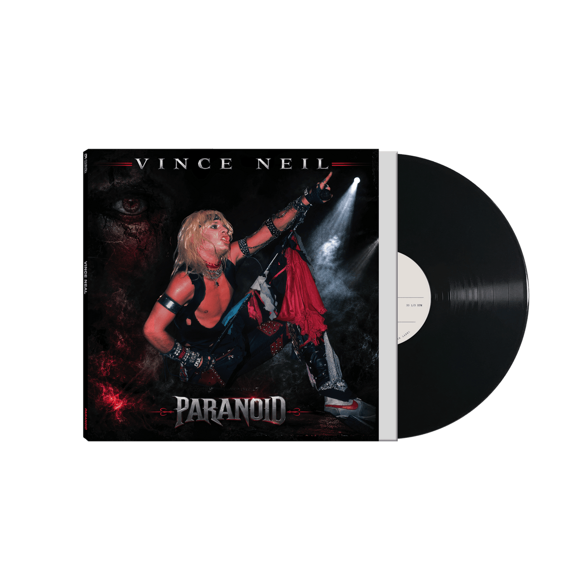 Vince Neil - Paranoid (Black Etched Vinyl - White Label)